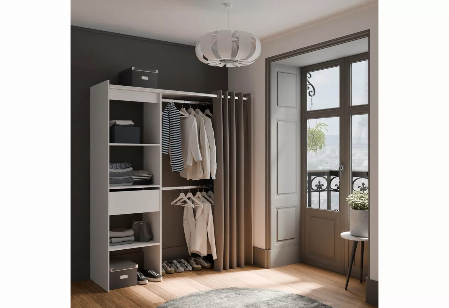 Demeyere GROUP Vorhang-Schrank "Garderobenschrank, inklusive Vorhang, passt günstig online kaufen