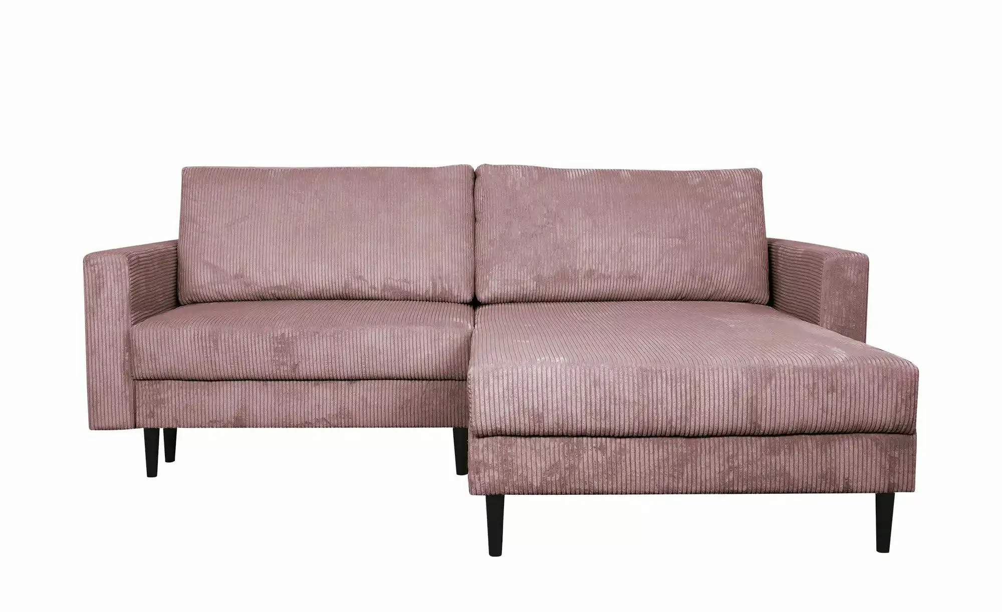 uno Ecksofa trendiger Cordstoff Livorno ¦ rosa/pink ¦ Maße (cm): B: 221 H: günstig online kaufen