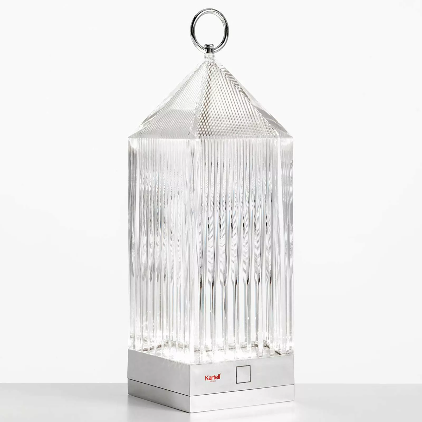 Kartell Lantern LED-Tischleuchte, transparent IP54 günstig online kaufen