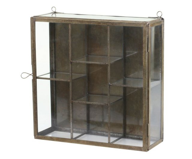 Chic Antique Hängevitrine Wandschrank Regal Glas Vitrine Hänge Schränkchen günstig online kaufen