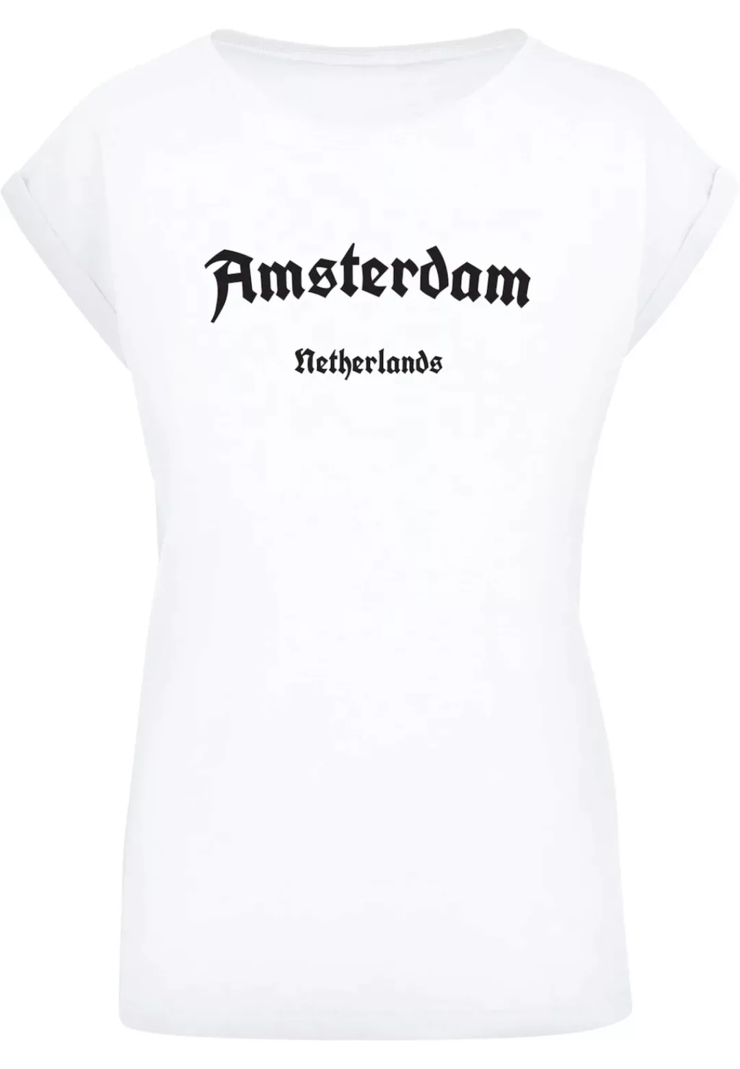 Merchcode T-Shirt "Merchcode Damen Ladies Amsterdam Extended Shoulder Tee" günstig online kaufen