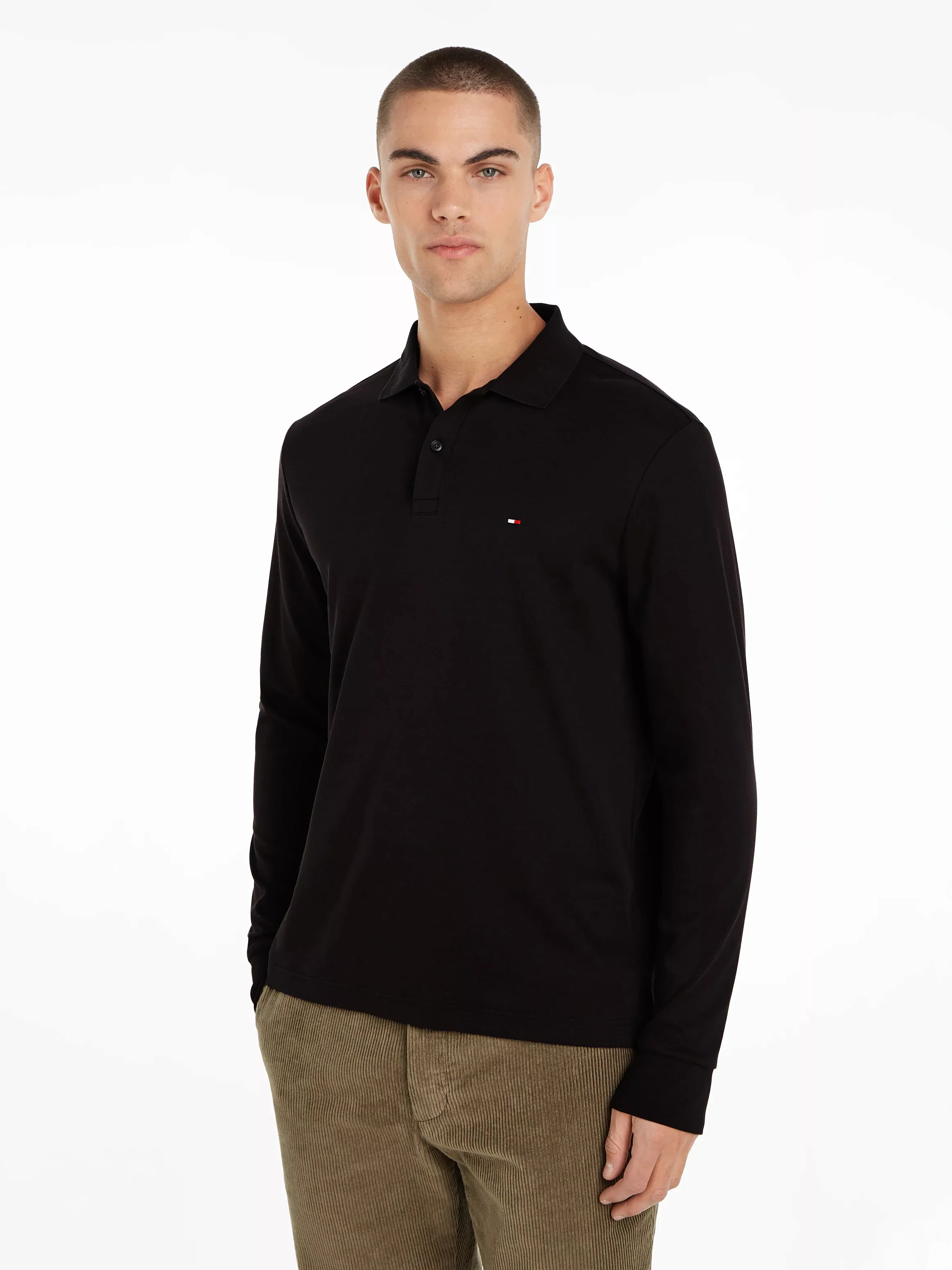 Tommy Hilfiger Langarm-Poloshirt "L/S LIQUID COTTON REG POLO" günstig online kaufen