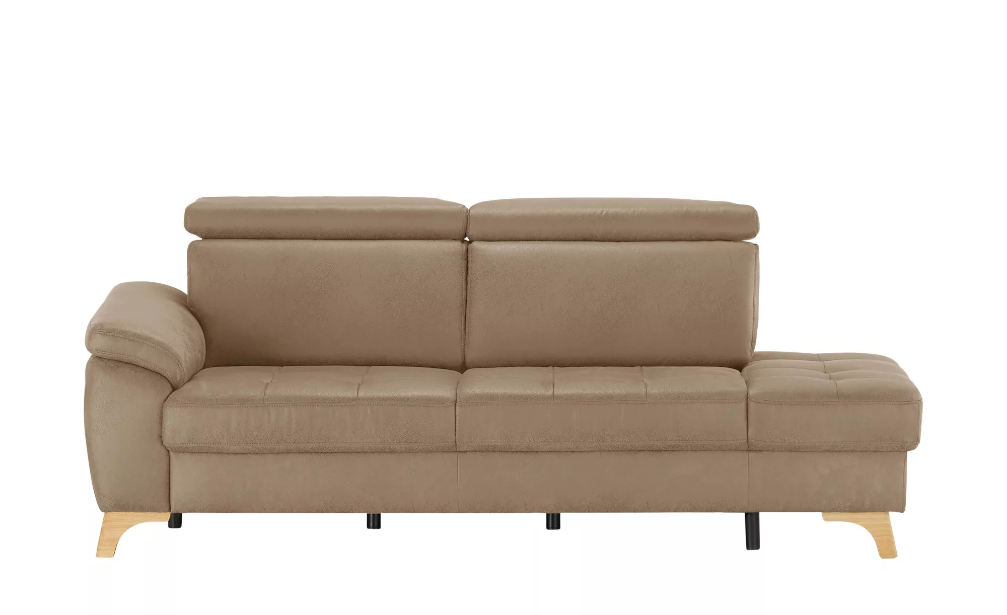 meinSofa Recamiere  Chloe ¦ braun ¦ Maße (cm): B: 221 H: 87 T: 102 Polsterm günstig online kaufen