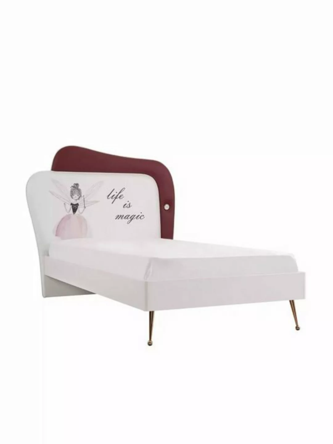JVmoebel Bett Designer Kinderbett Mädchen Zimmer Möbel Bettrahmen Einzelbet günstig online kaufen