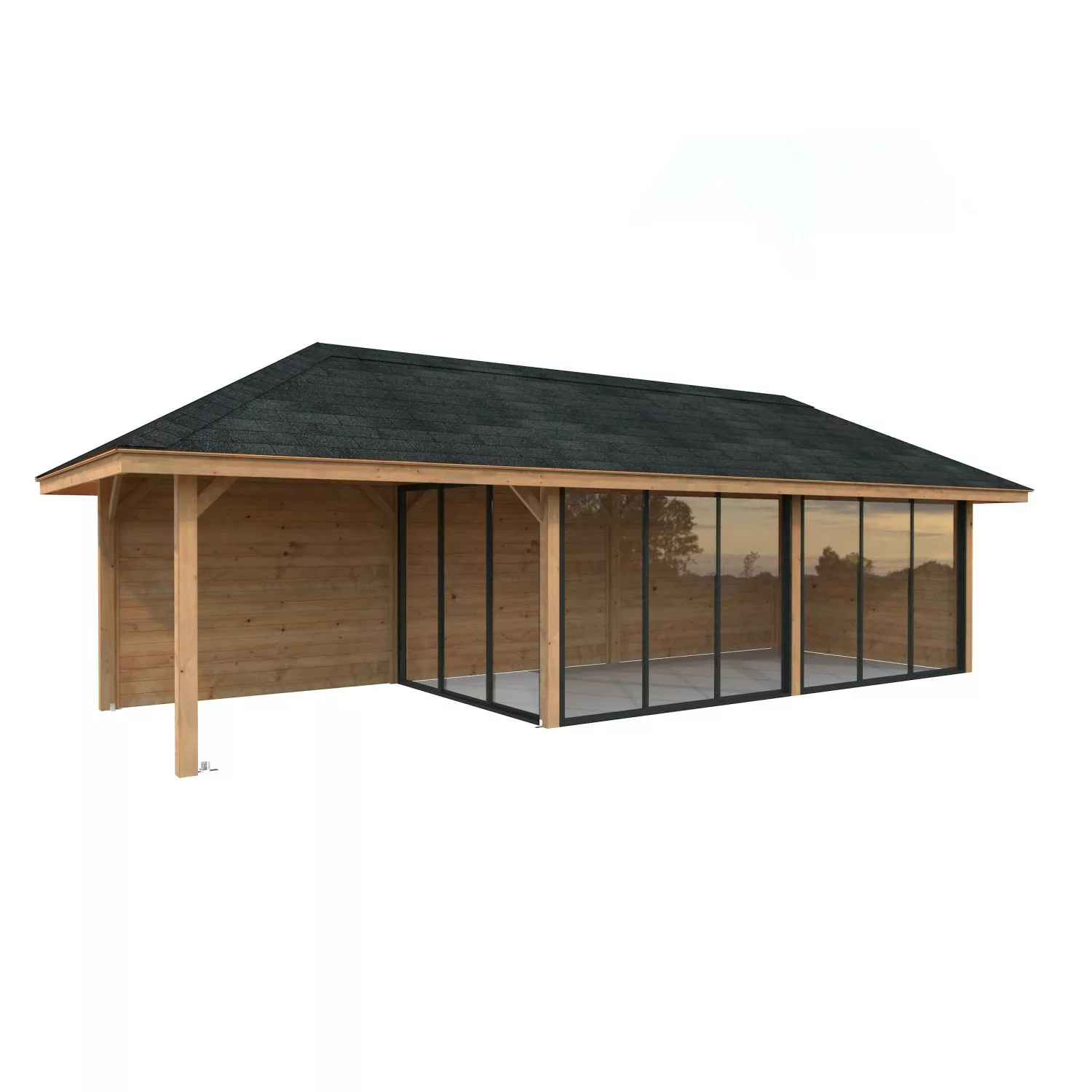 Palmako Pavillon Bianca Set217 Slide Braun Tauchgrundiert 876 cm x 300 cm F günstig online kaufen