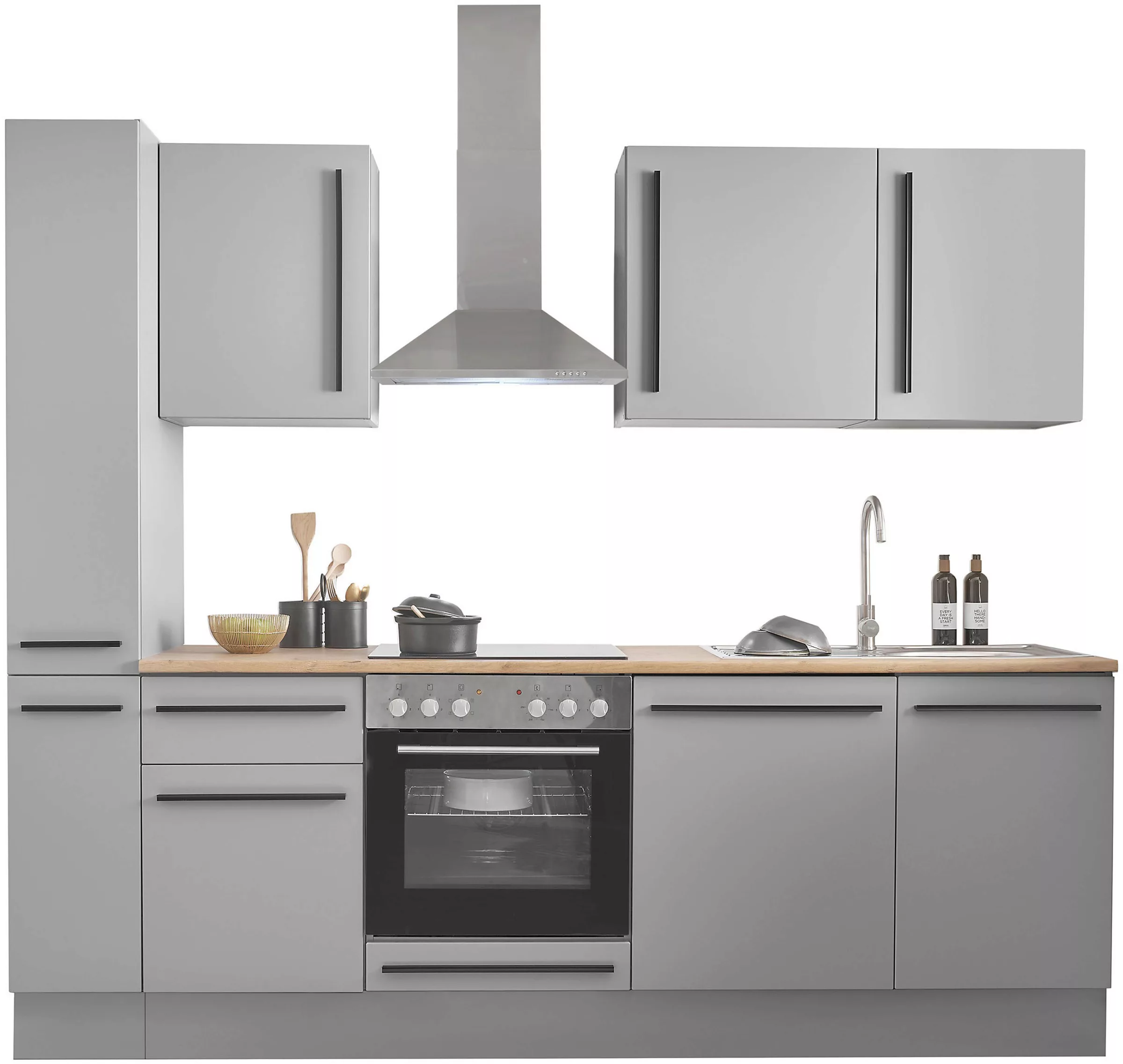 BASIC by Balculina Winkelküche »Denver, Küche BxHxT 250 x 211 x 60«, Breite günstig online kaufen