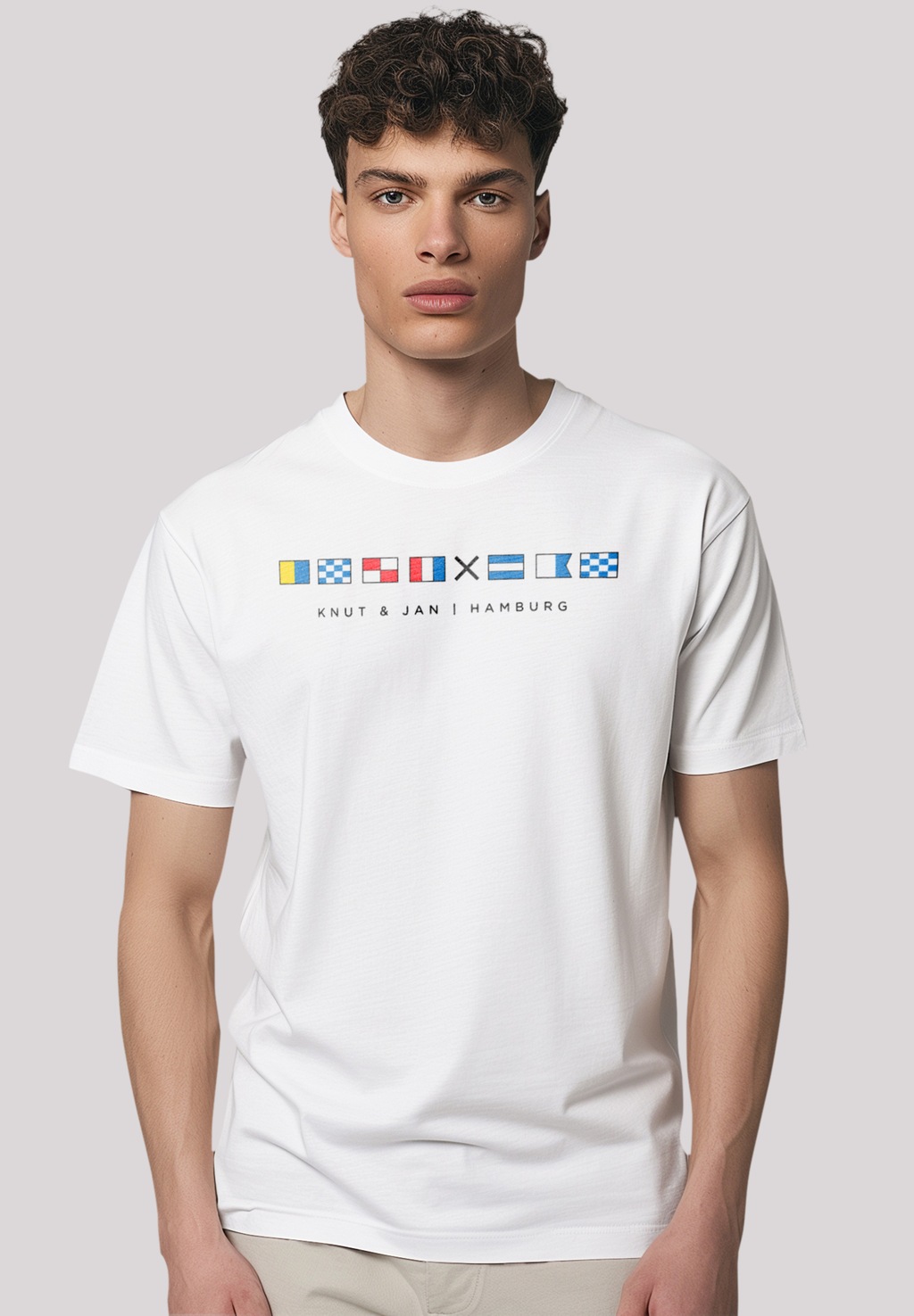 F4NT4STIC T-Shirt "Segel Fahnen Knut & Jan Hamburg", Premium Qualität günstig online kaufen