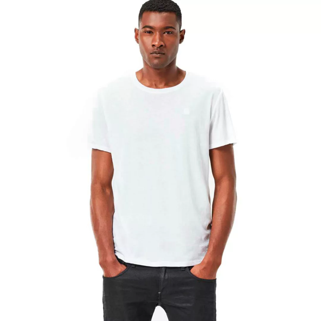 G-star Base Heather Round Neck 2 Units Kurzarm T-shirt XL White Solid günstig online kaufen