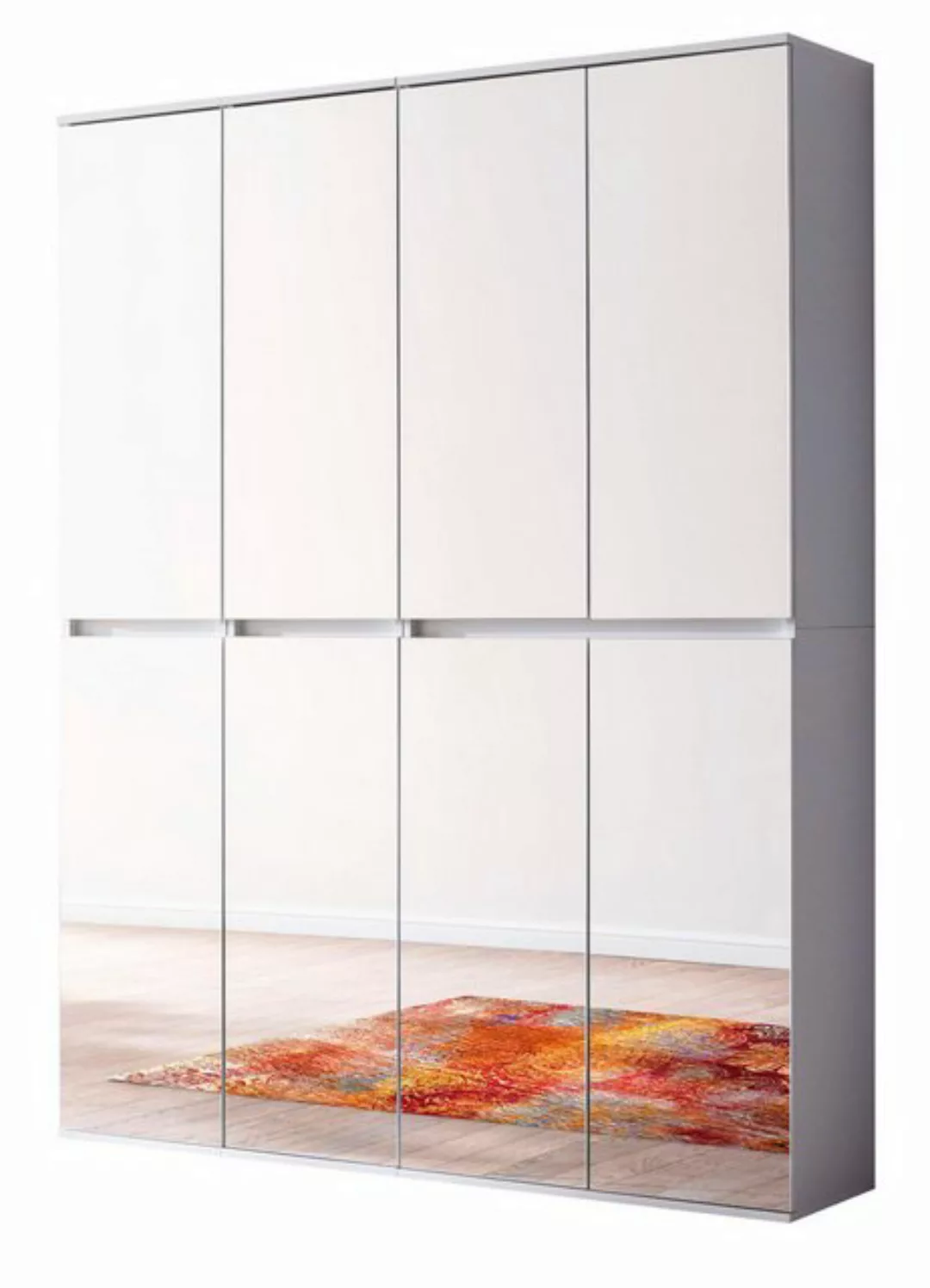 Furn.Design Garderobenschrank Reflect (Mehrzweckschrank 8-türig, 148 x 191 günstig online kaufen