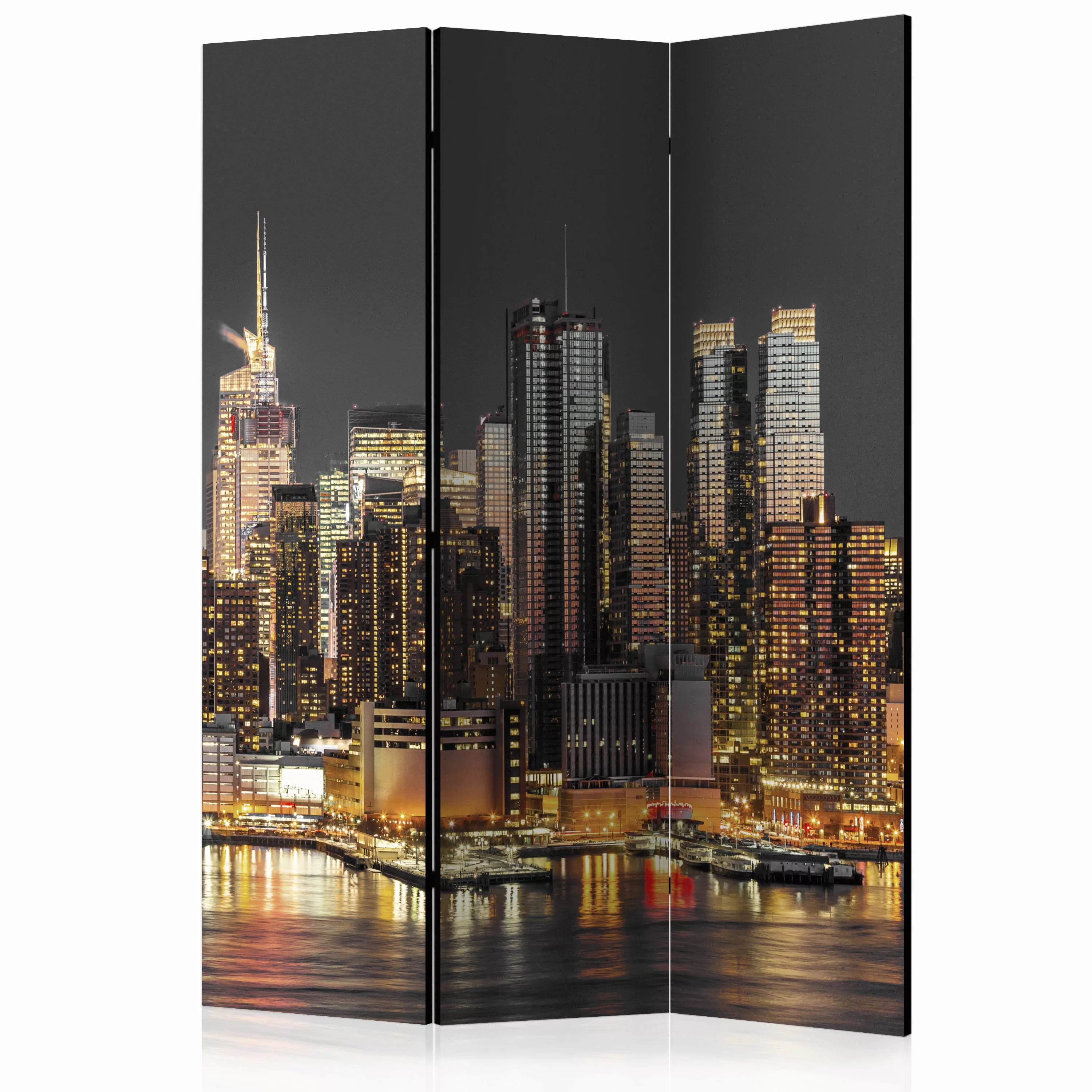 3-teiliges Paravent - New York At Twilight [room Dividers] günstig online kaufen