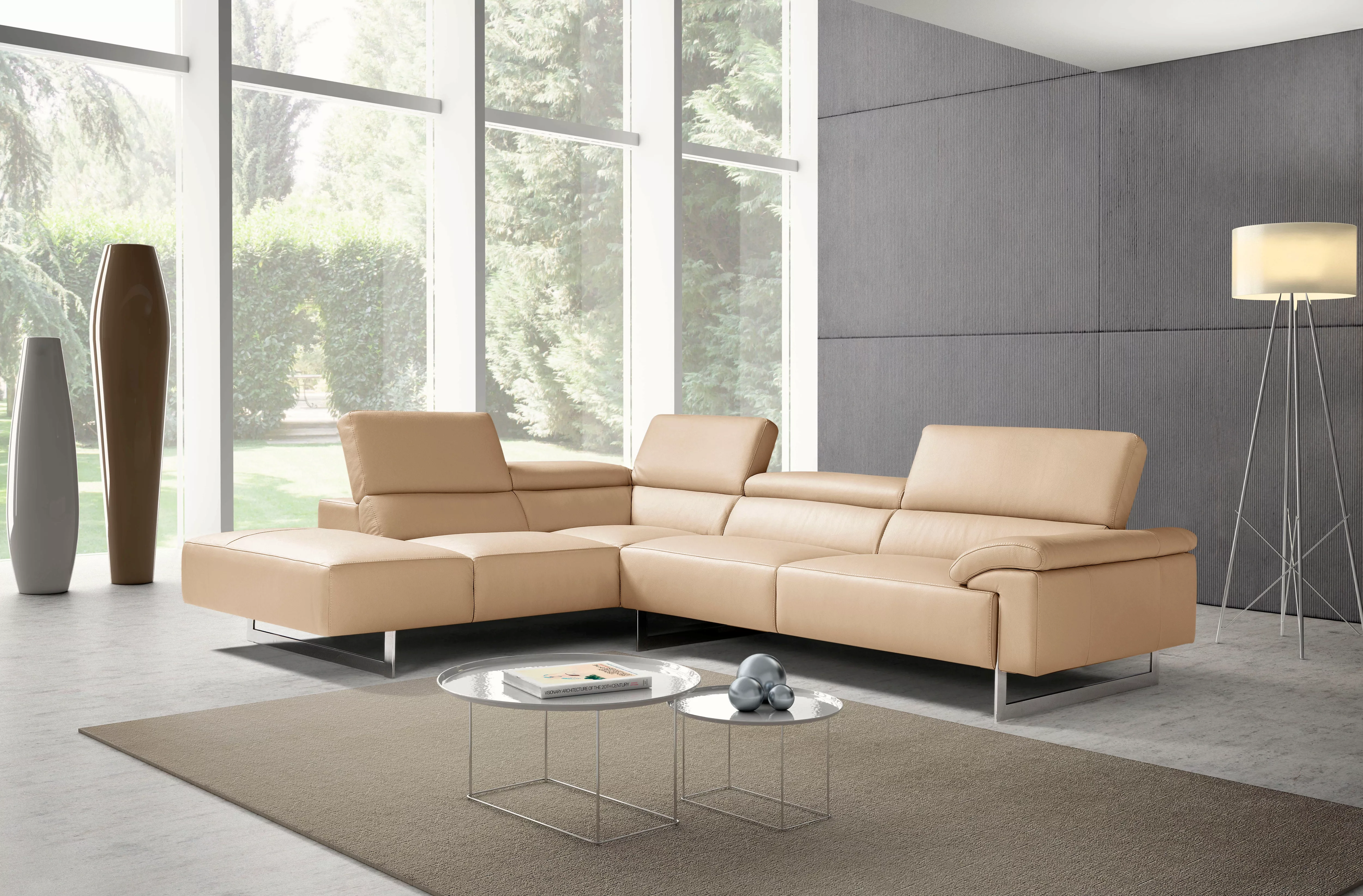 Egoitaliano Ecksofa "Malika, elegant und bequem, Designsofa, L-Form", mit O günstig online kaufen