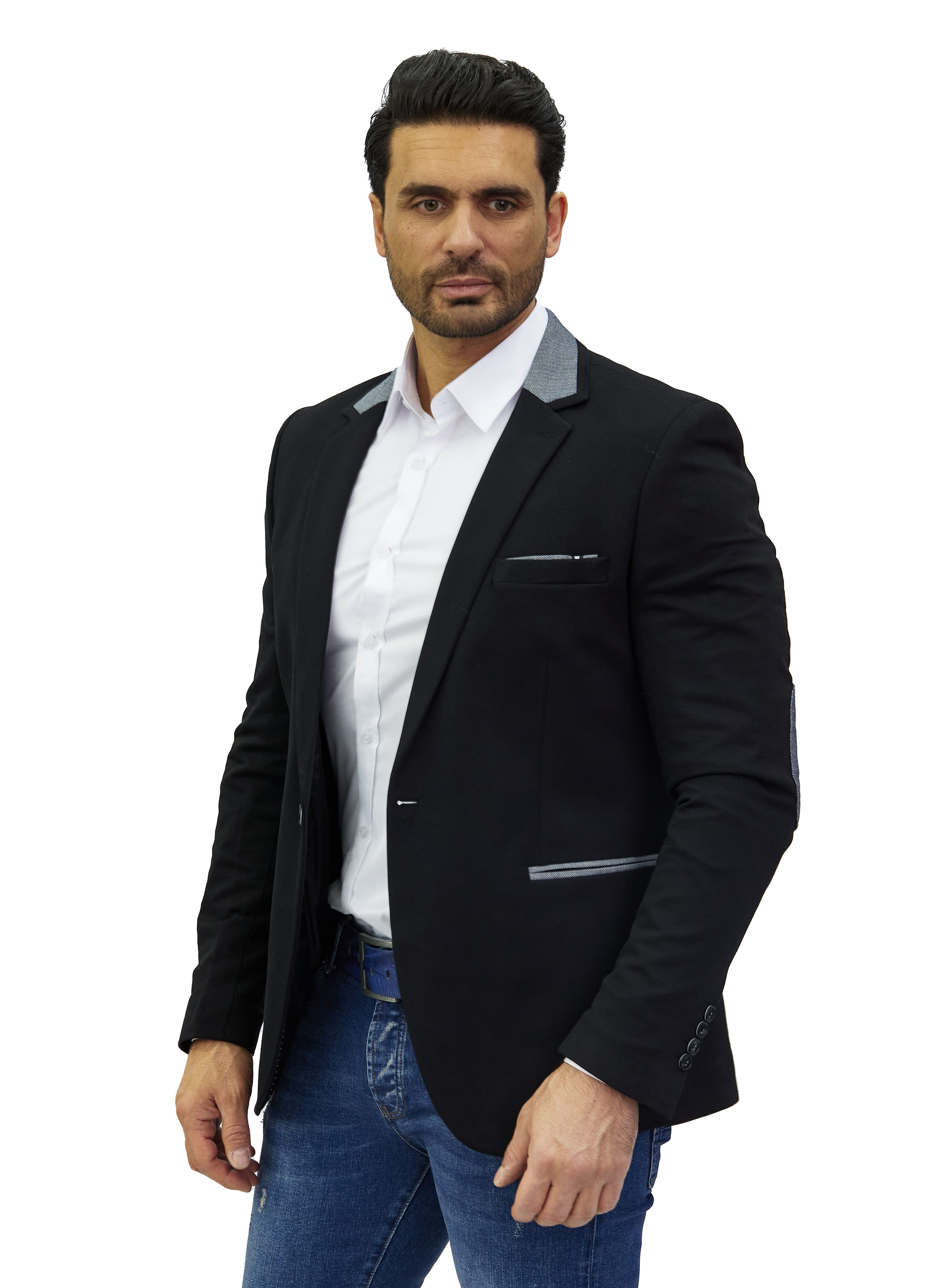 Denim Distriqt Jerseysakko Sportliches Herren Jersey günstig online kaufen