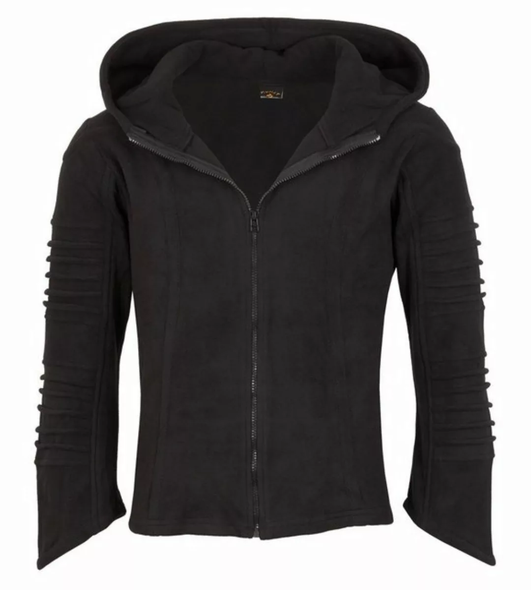 KUNST UND MAGIE Fleecejacke Kunst und Magie Unisex Schwarze Fleecejacke Zip günstig online kaufen