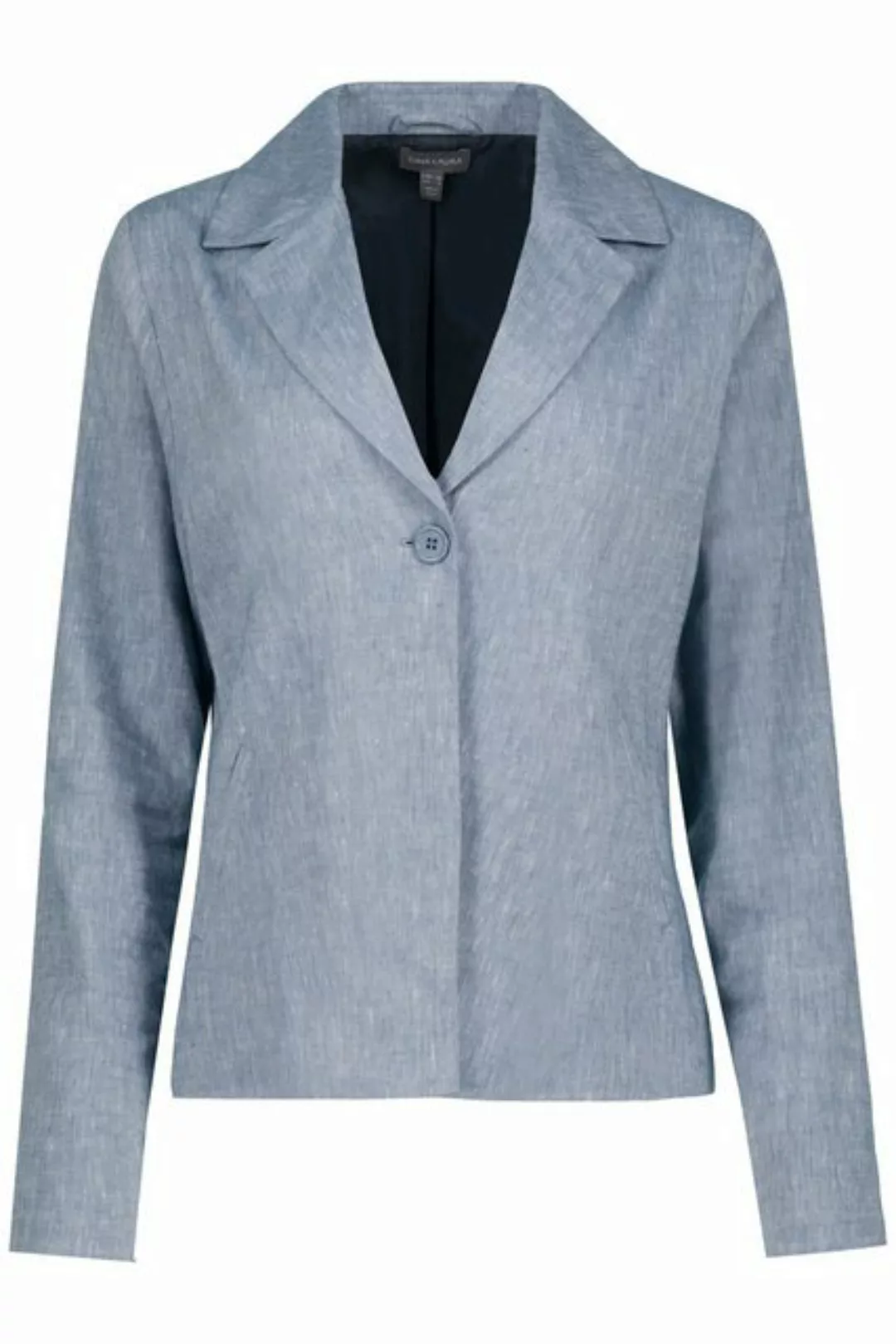 Gina Laura Sommerjacke Blazer Identity Leinenmix Boxy-Form Reverskragen günstig online kaufen