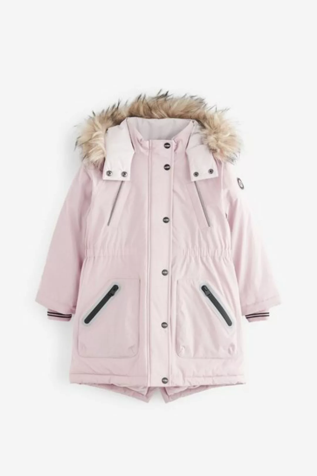 Next Kurzmantel Wasserdichter Parka mit Kunstfellbesatz (1-tlg) günstig online kaufen