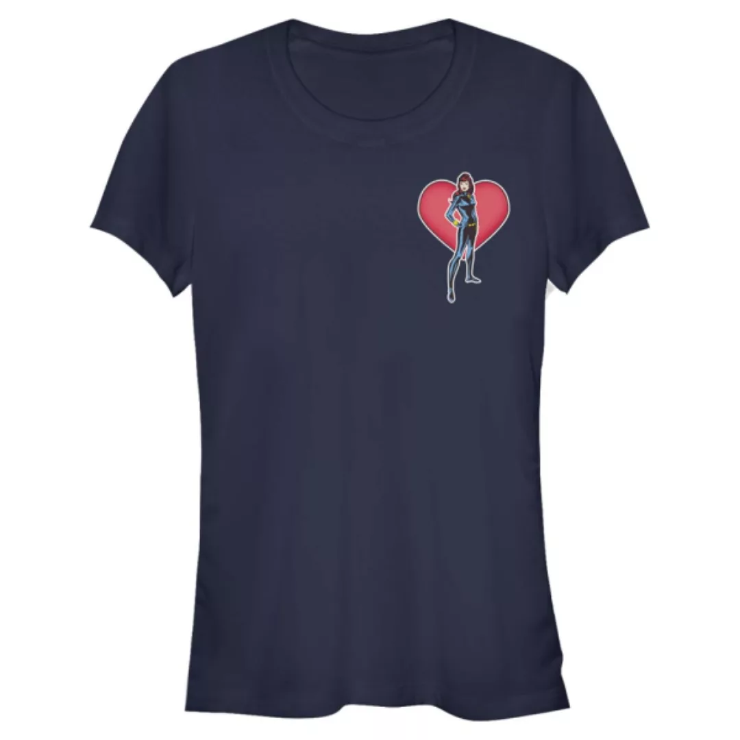 Marvel - Avengers - Black Widow Heart - Frauen T-Shirt günstig online kaufen