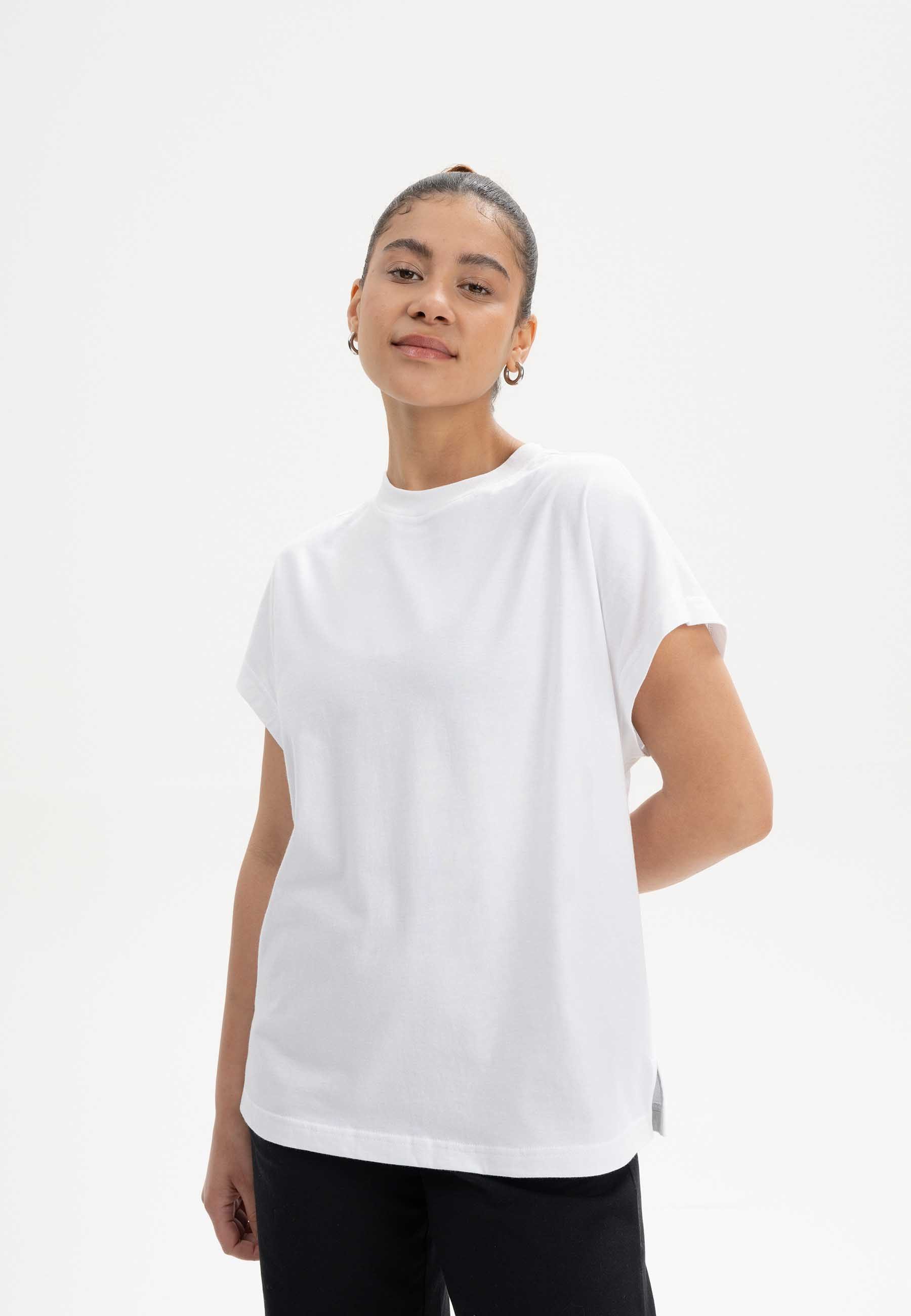 MELA Kurzarmshirt Damen T-Shirt MADHU Fein günstig online kaufen