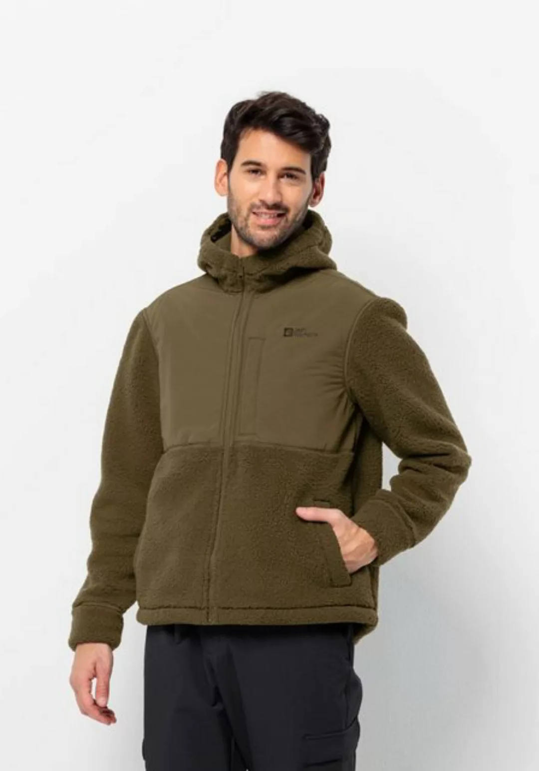 Jack Wolfskin Fleecejacke "FELSLICHT HOODED JKT M", mit Kapuze günstig online kaufen