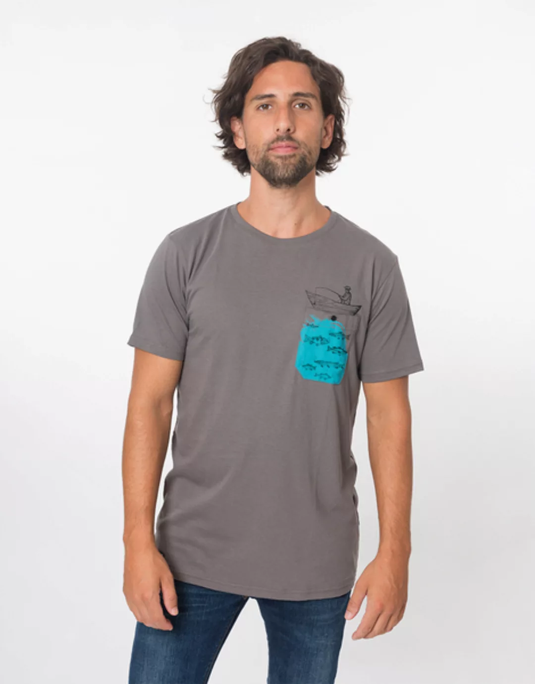 Bio T-shirt "Fischer Stone" günstig online kaufen