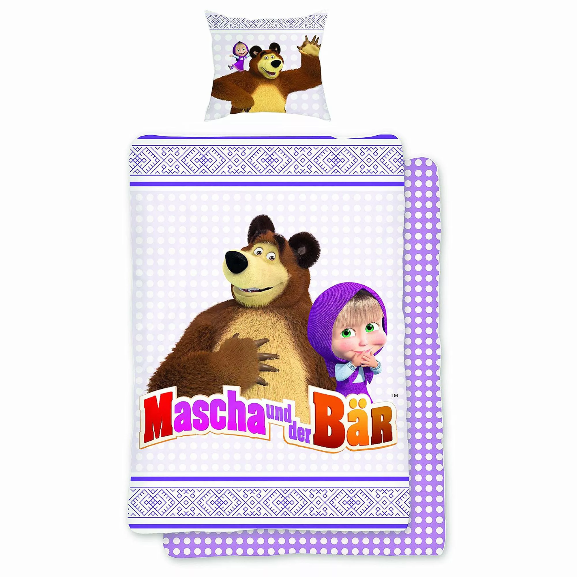BERONAGE Kinderbettwäsche Mascha und der Bär günstig online kaufen