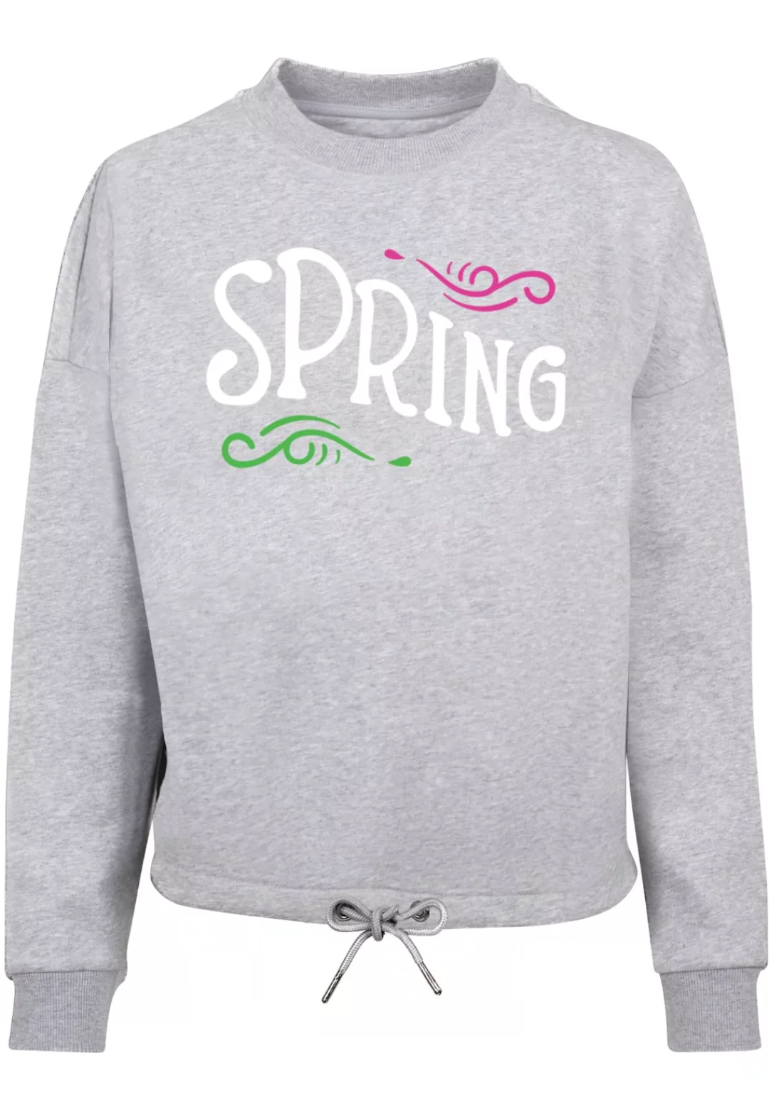 Merchcode Sweater "Merchcode Damen Ladies Spring text - Oversize Crewneck" günstig online kaufen