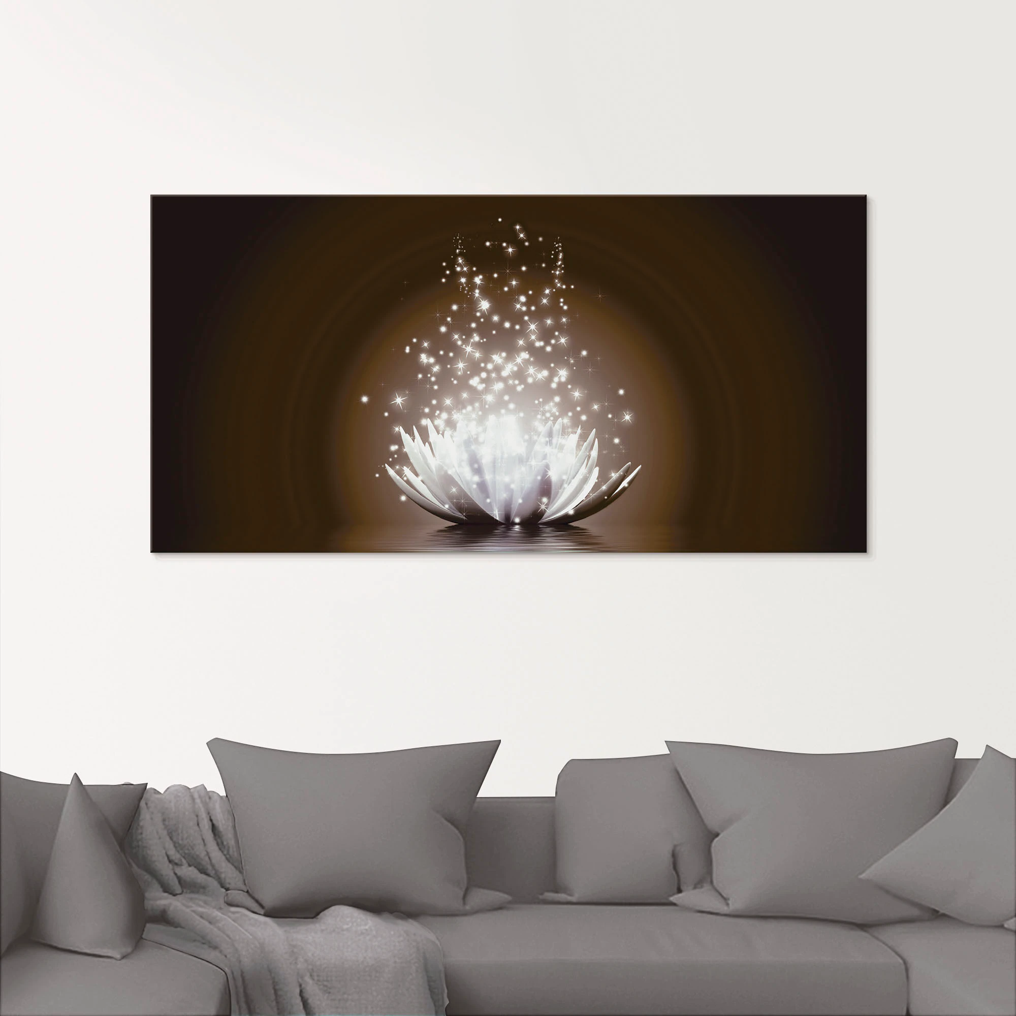 Artland Glasbild "Magie der Lotus-Blume", Blumen, (1 St.), in verschiedenen günstig online kaufen