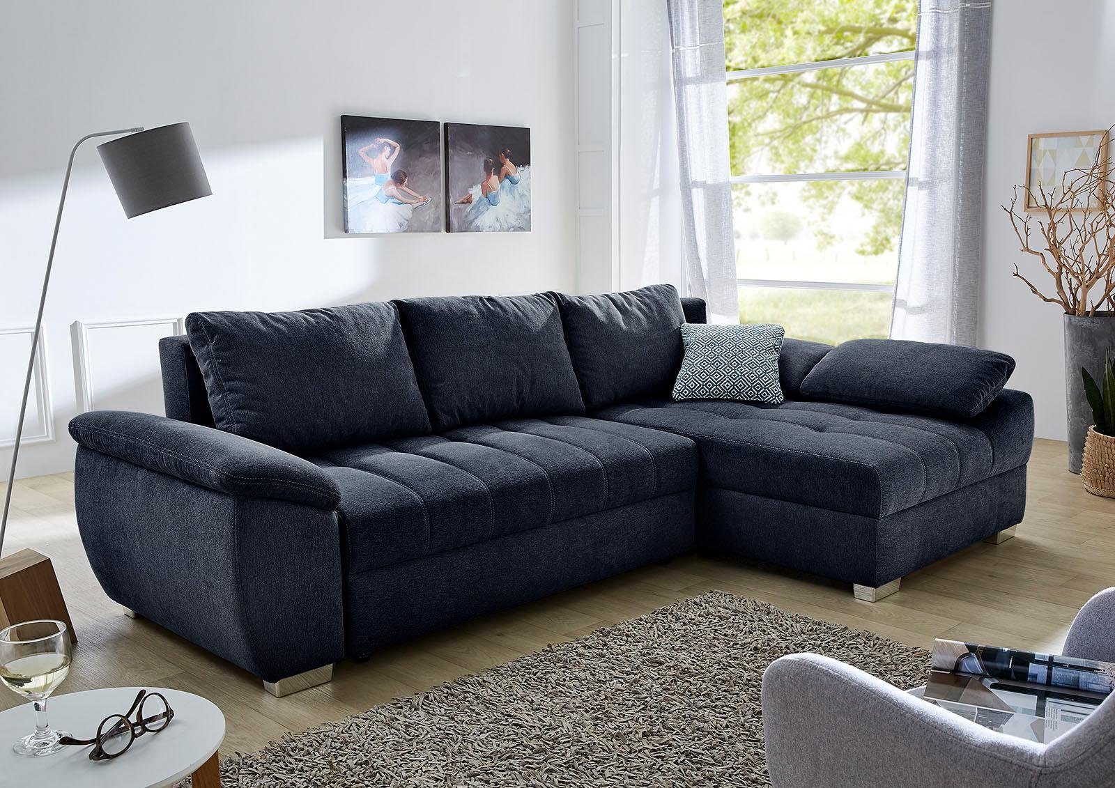 Jockenhöfer Gruppe Ecksofa "Alster L-Form", mit Bettfunktion und Bettkasten günstig online kaufen