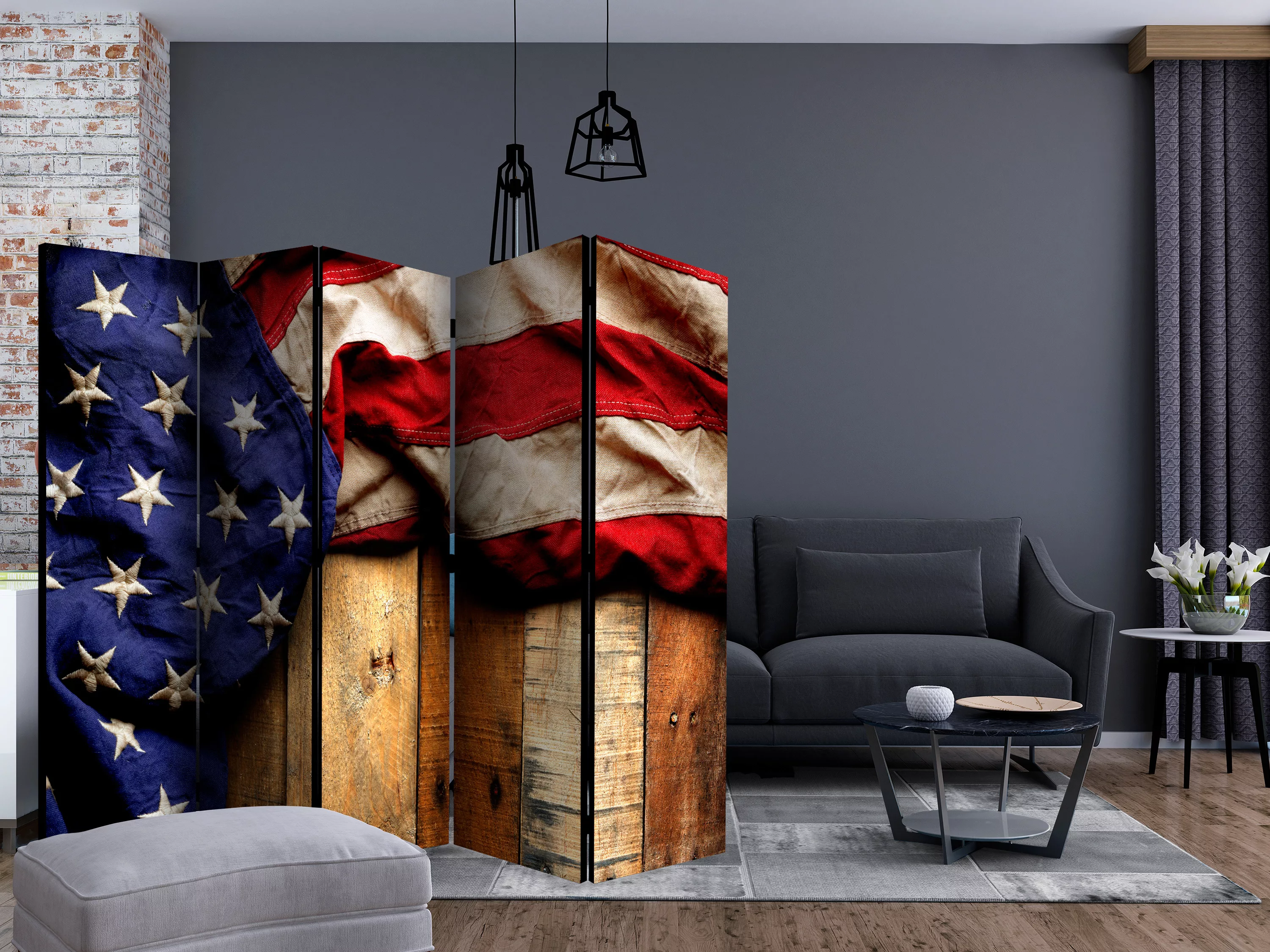 5-teiliges Paravent - American Style Ii [room Dividers] günstig online kaufen