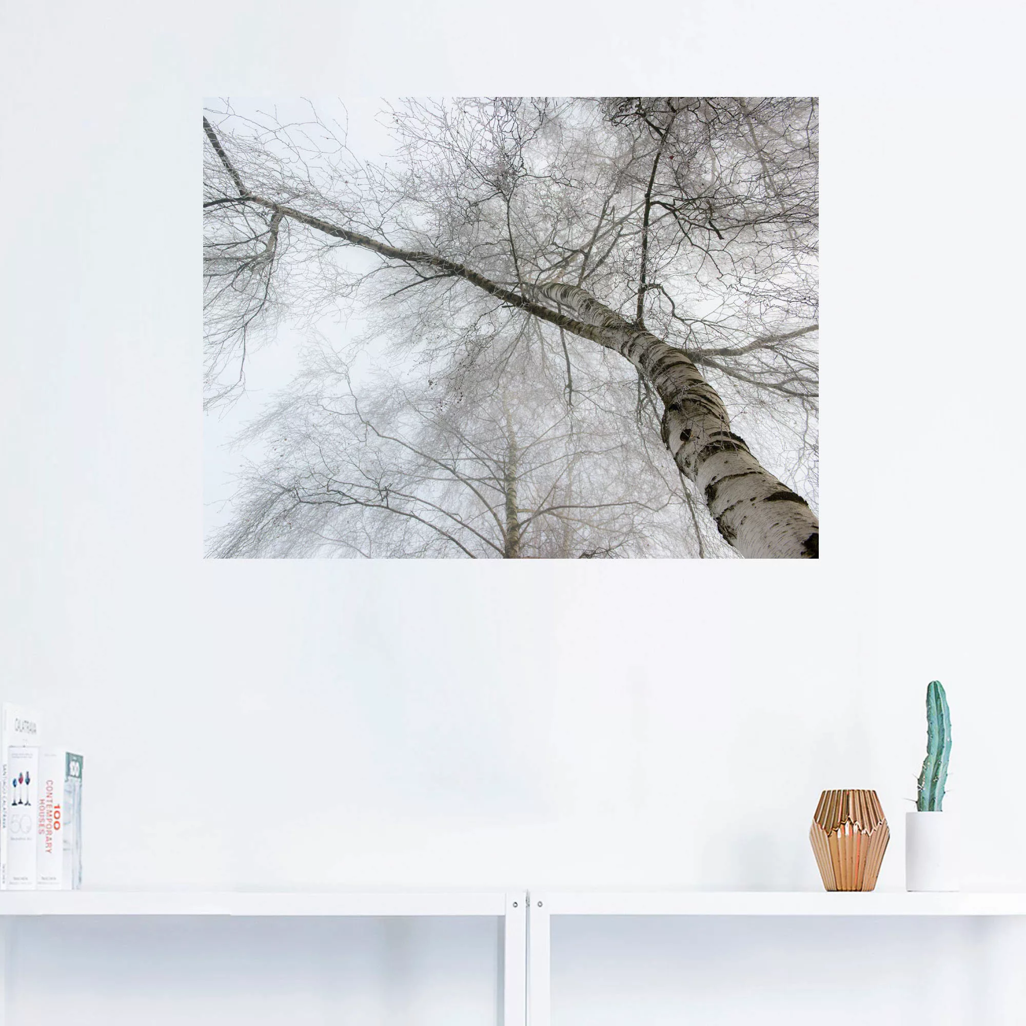 Artland Wandbild "Winter Birke", Bäume, (1 St.), als Leinwandbild, Wandaufk günstig online kaufen