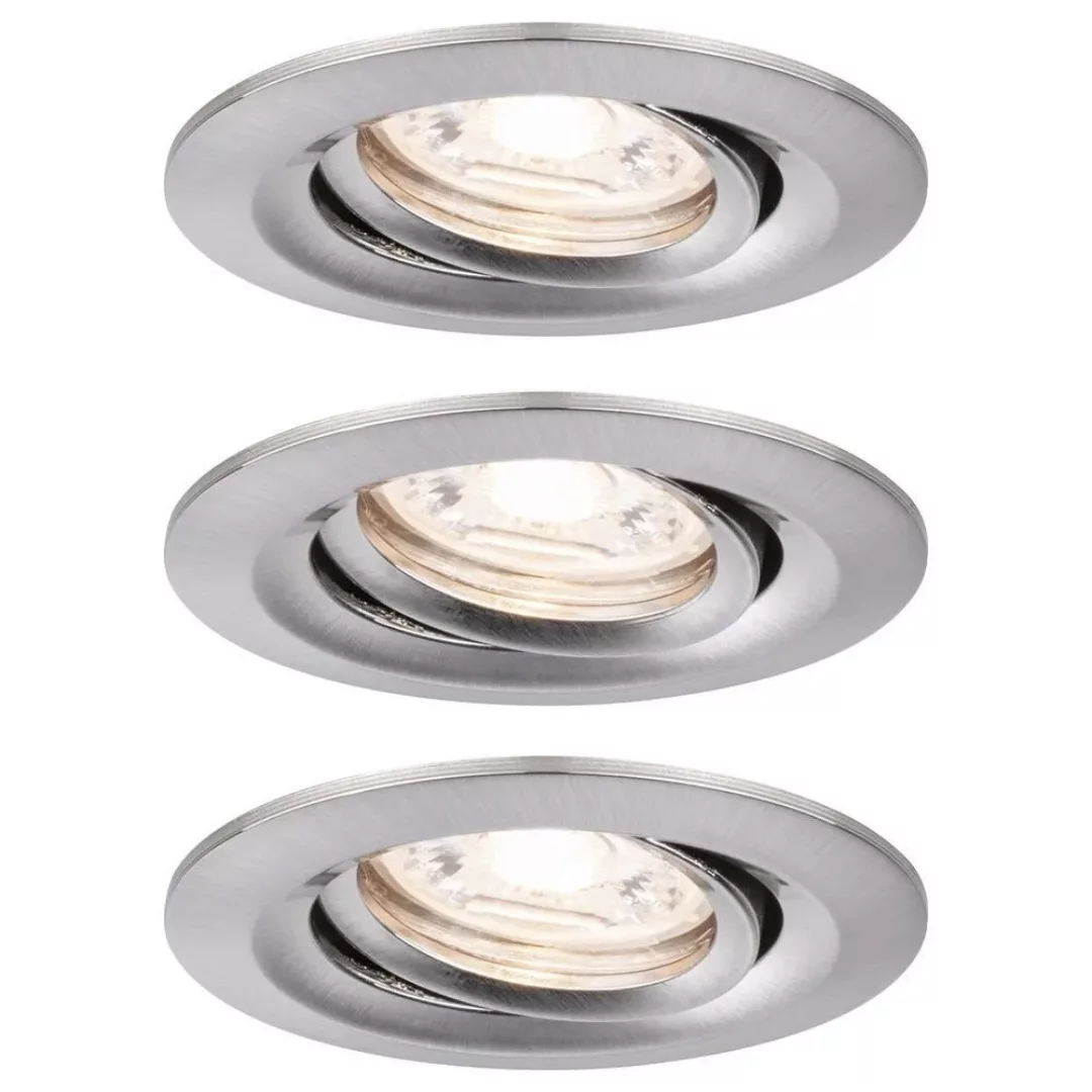 LED Einbauspot Nova Mini 310lm 2700K 3-er Set inkl. Treiber in Eisen-gebürs günstig online kaufen