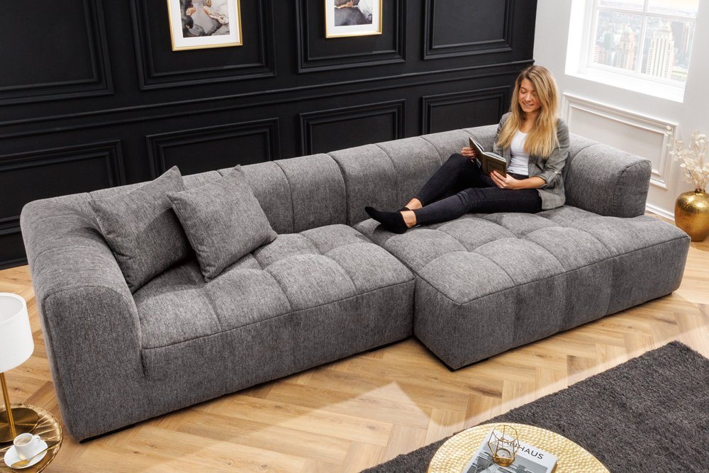 riess-ambiente Ecksofa ZERO GRAVITY 305cm grau, Einzelartikel 1 Teile, Wohn günstig online kaufen