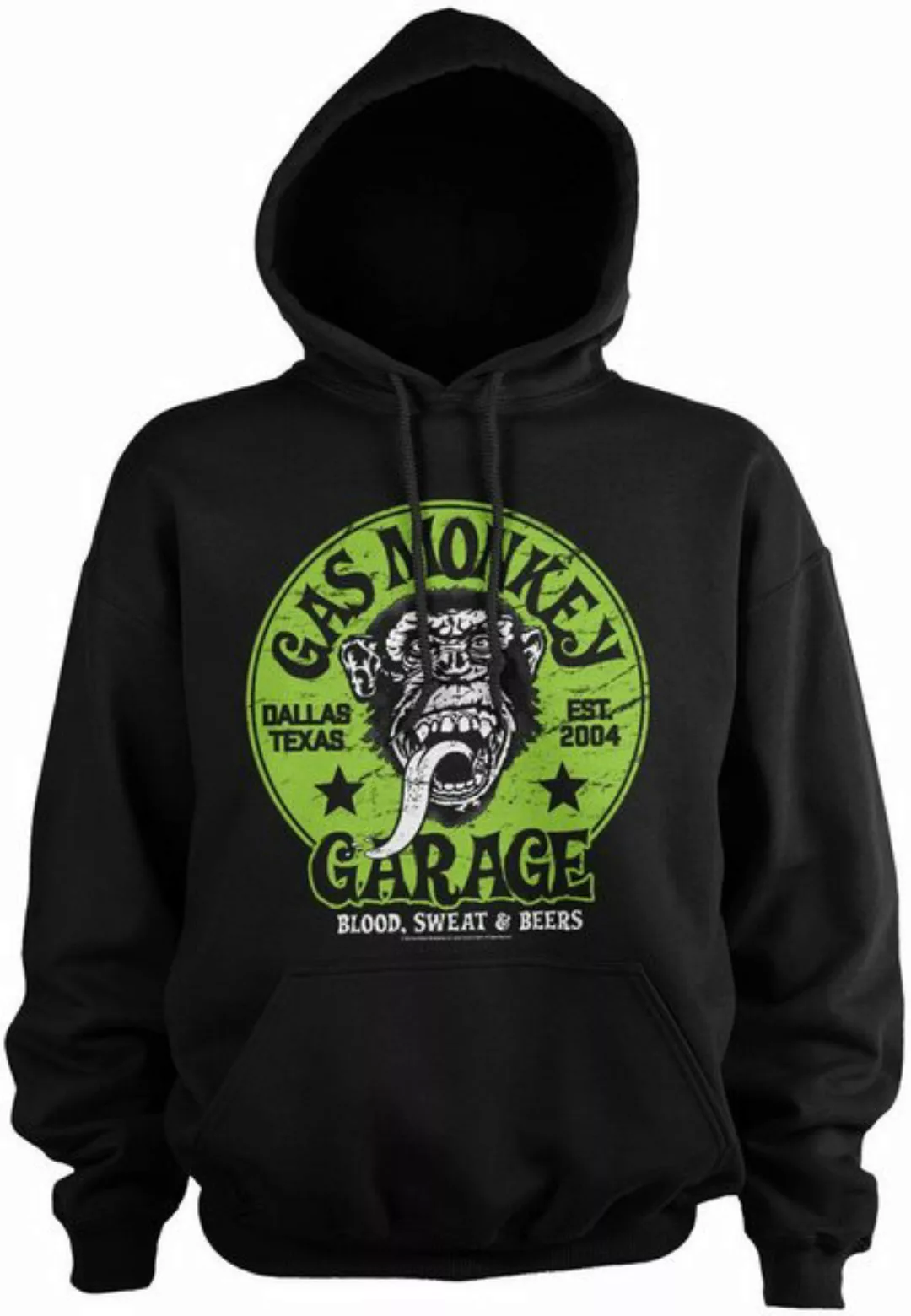 Gas Monkey Garage Hoodie Green Logo Hoodie günstig online kaufen