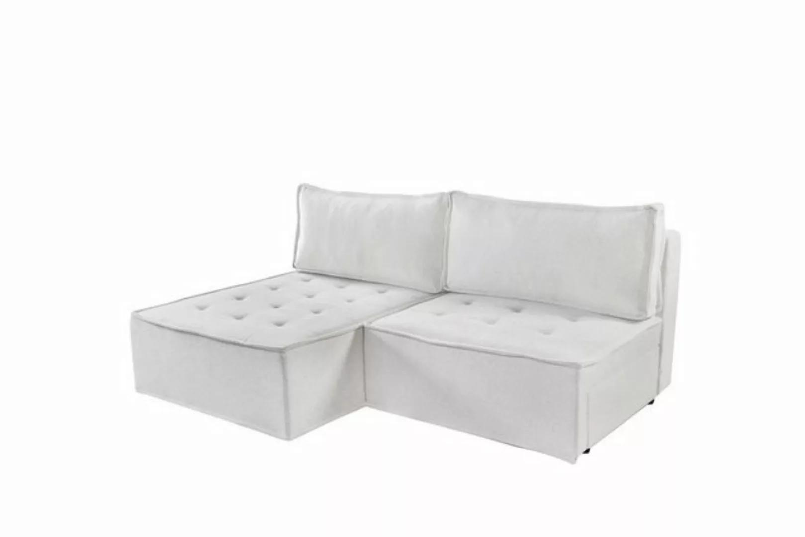 Fun Möbel Ecksofa Schlafsofa AMALIA Stoff Raven, Rundumbezug, inkl. Bettkas günstig online kaufen