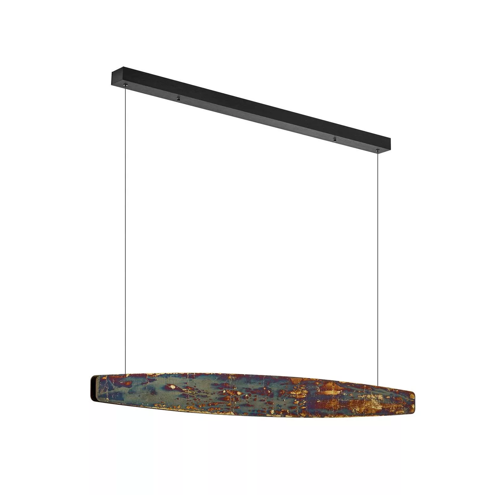 Quitani LED-Hängelampe Persida, Länge 118 cm, schlagmetall günstig online kaufen