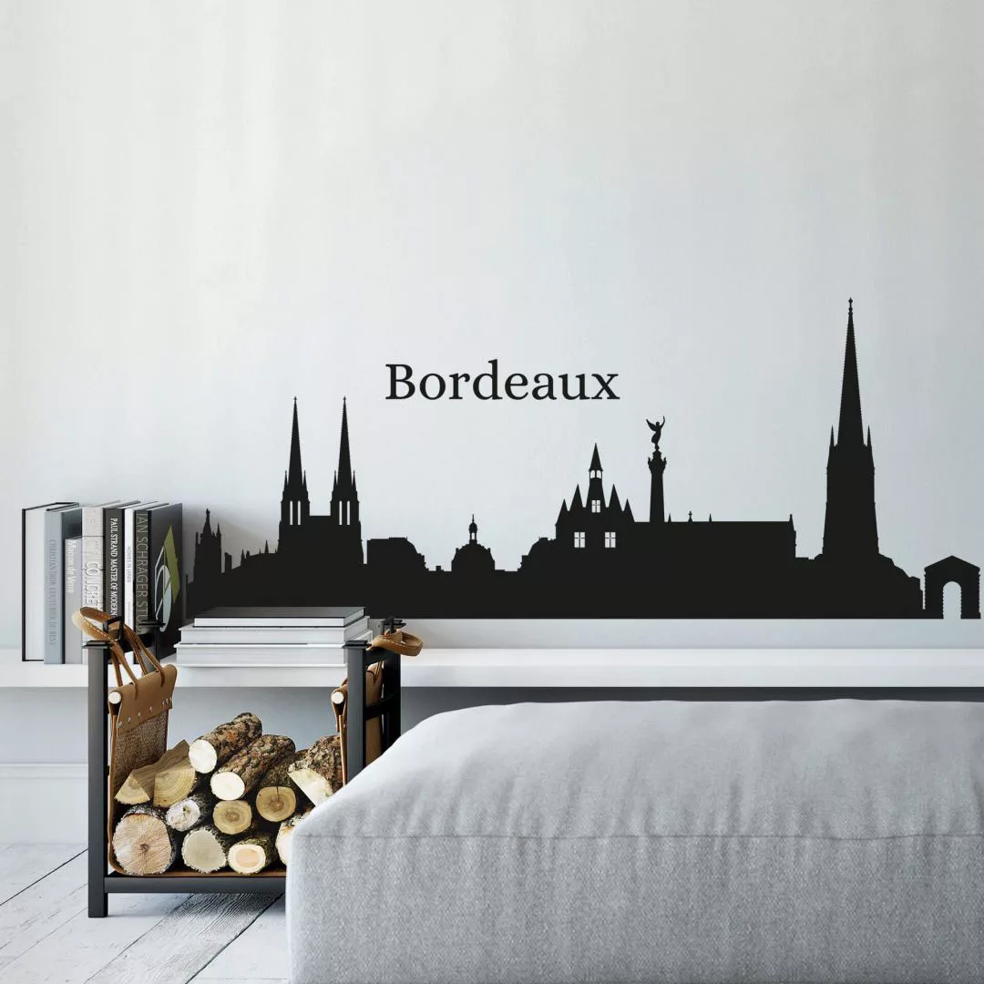 Wall-Art Wandtattoo »Stadt Skyline Bordeaux 120cm«, (1 St.), selbstklebend, günstig online kaufen