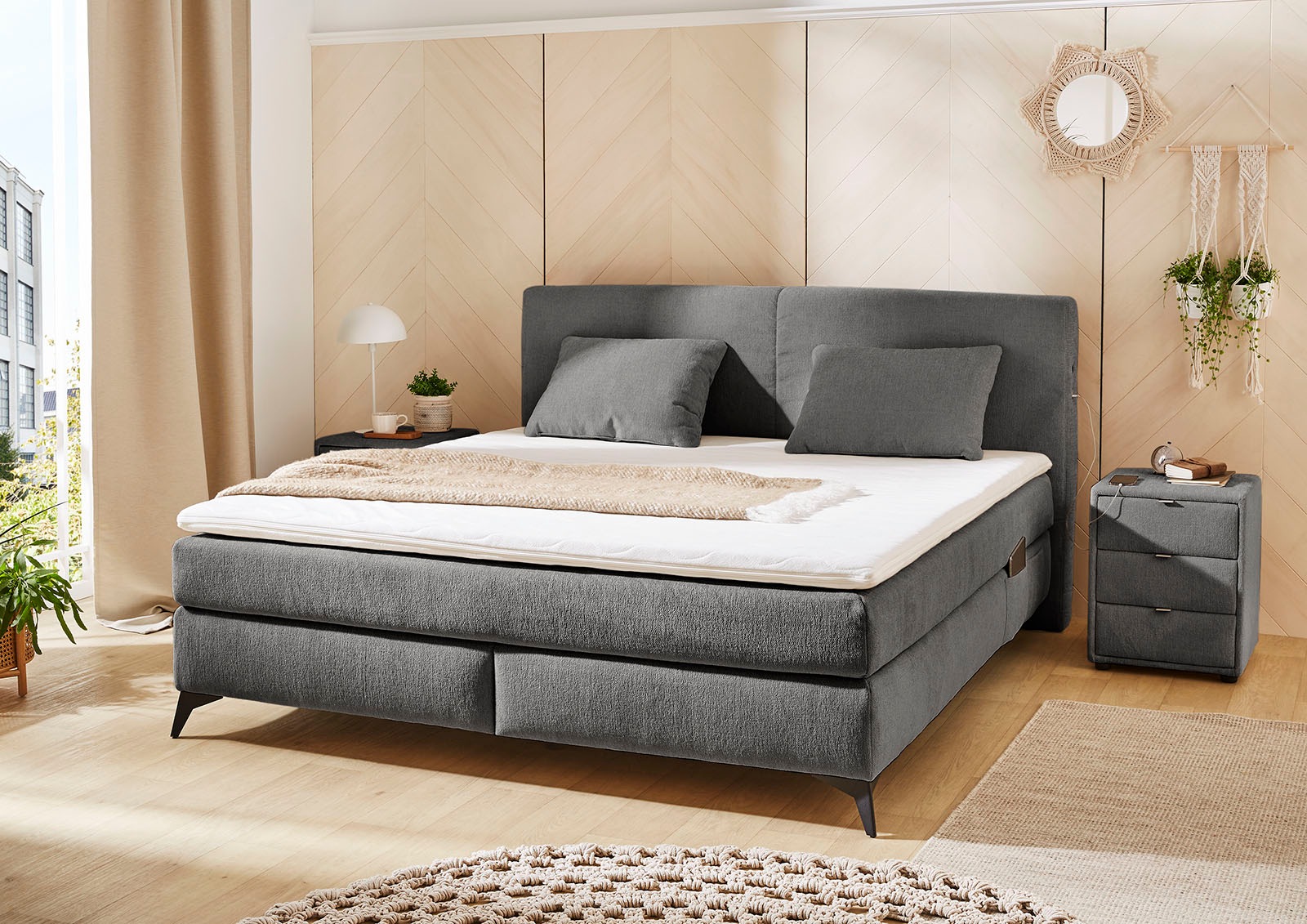 Jockenhöfer Gruppe Boxspringbett »Kira in den Breiten 160x200 & 180x200cm«, günstig online kaufen