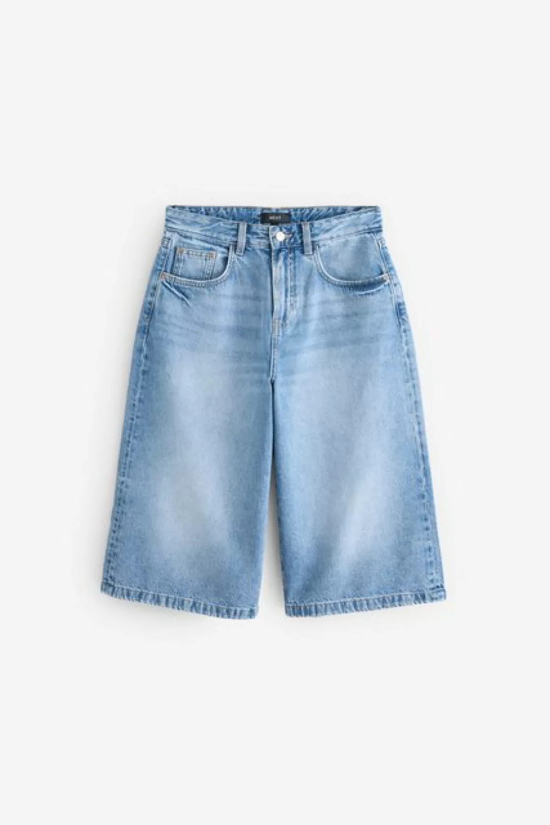 Next Jeansshorts Langer Jeansshorts aus 100 % Baumwolle (1-tlg) günstig online kaufen