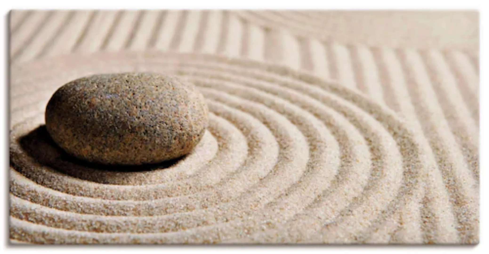 Artland Wandbild »Mini Zen Garten - Sand«, Zen, (1 St.), als Leinwandbild, günstig online kaufen