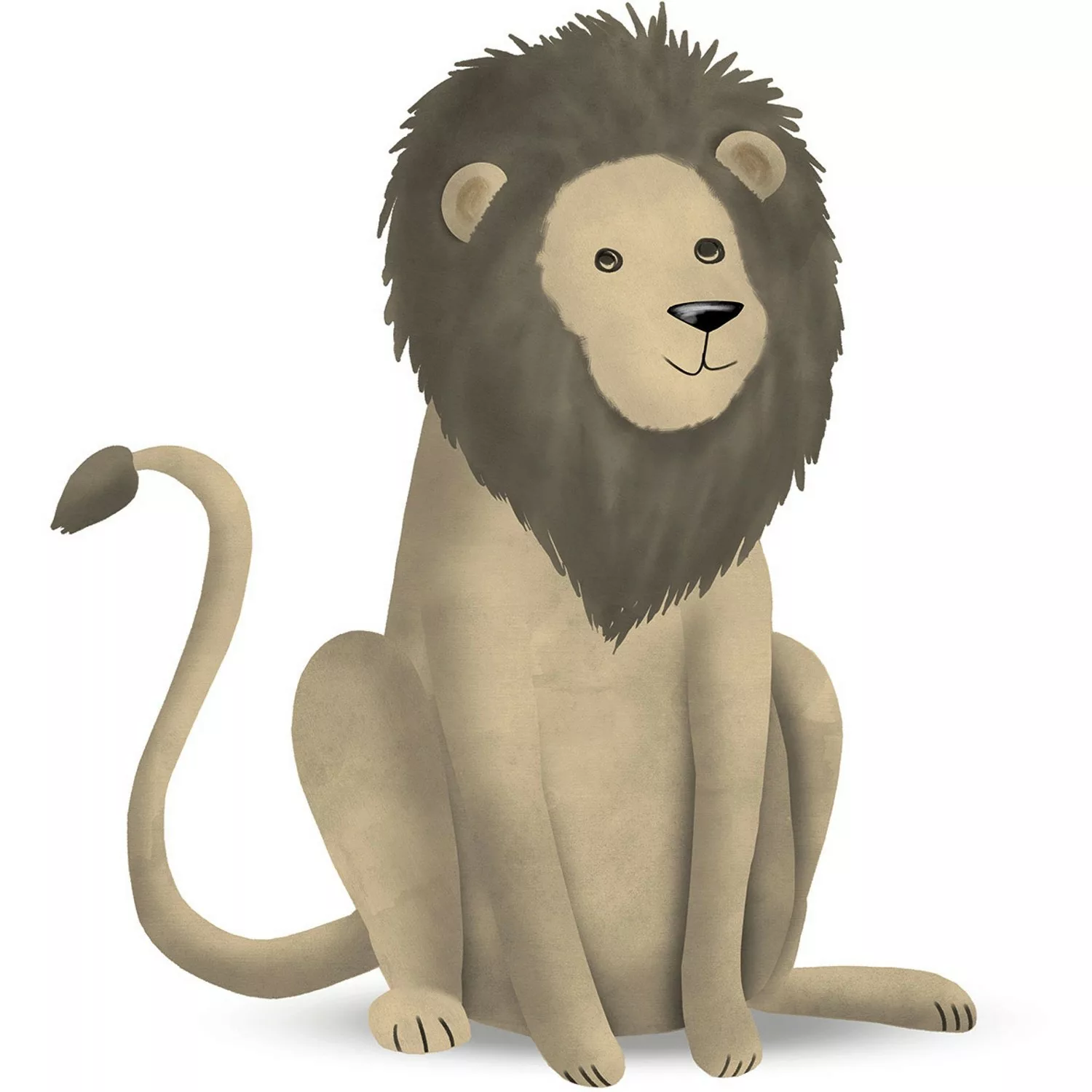 Komar Poster "Cute Animal Lion", Tiere, (1 St.), Kinderzimmer, Schlafzimmer günstig online kaufen