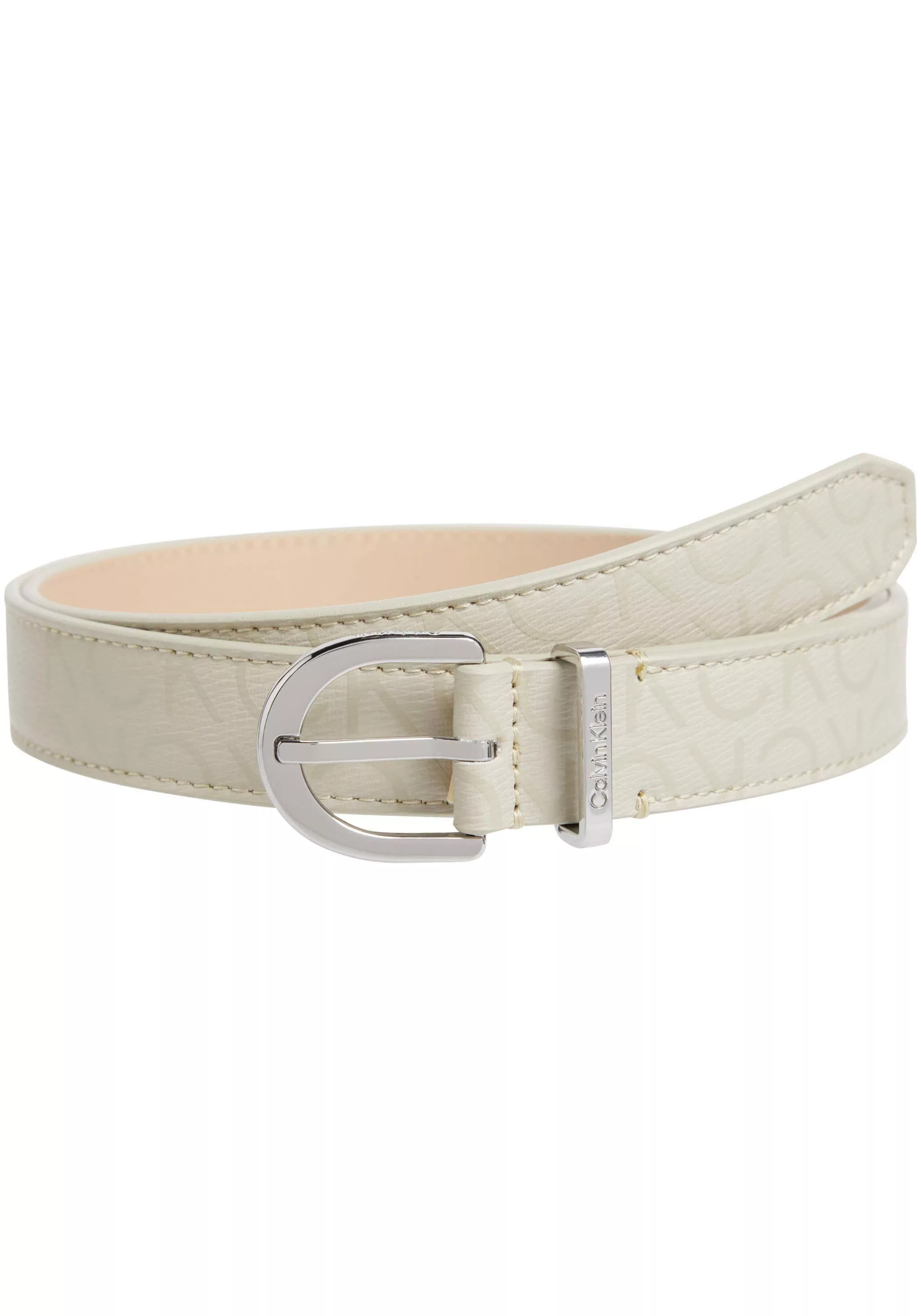 Calvin Klein Synthetikgürtel "ROUND BUCKLE BELT 2.5 EPI MONO" günstig online kaufen