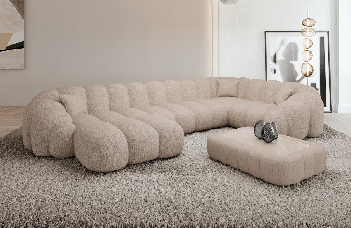 Sofa Dreams Sofa Rajada U Form Stoff günstig online kaufen