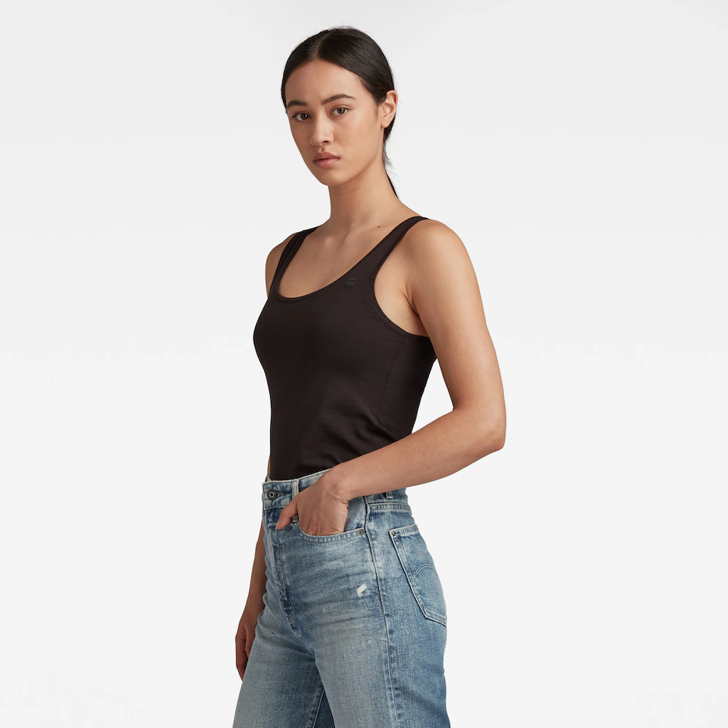 G-STAR Tanktop mit dezenter Stickerei günstig online kaufen