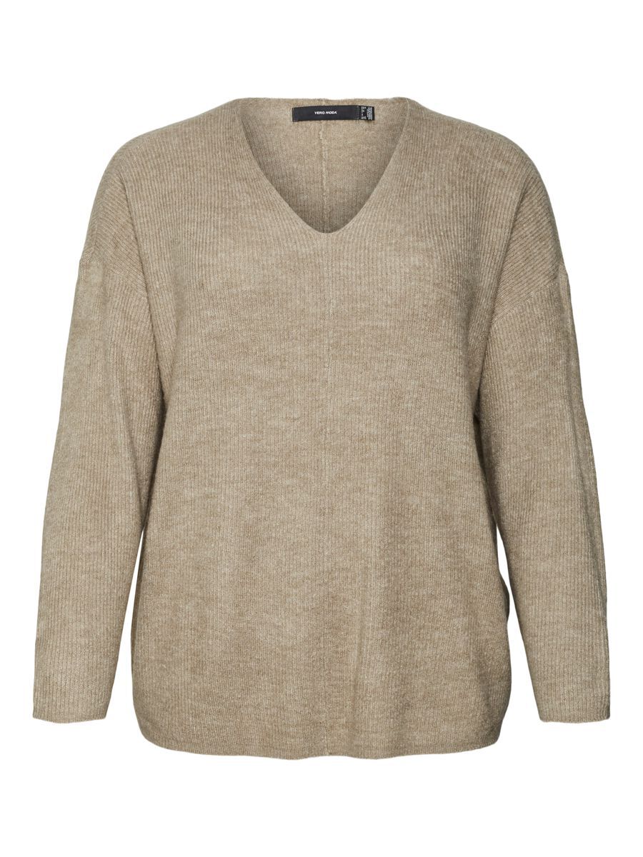 VERO MODA V-ausschnitt Pullover Damen Grau günstig online kaufen