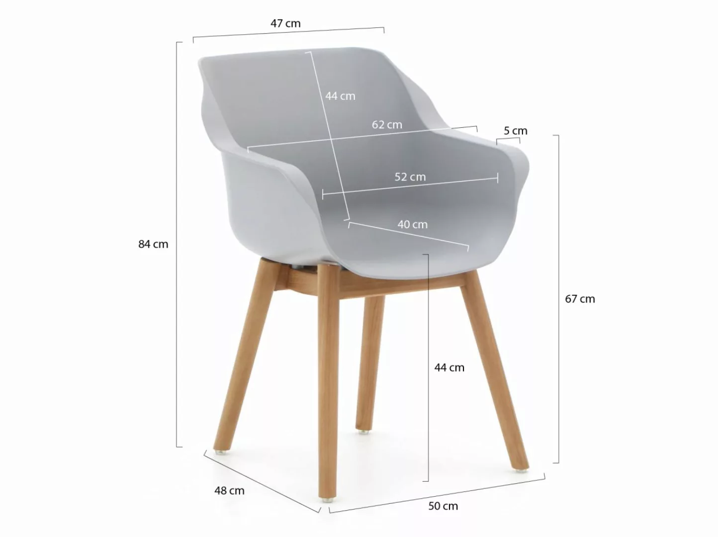 Sophie Teak ergonomischer Outdoorsessel Anthrazit günstig online kaufen