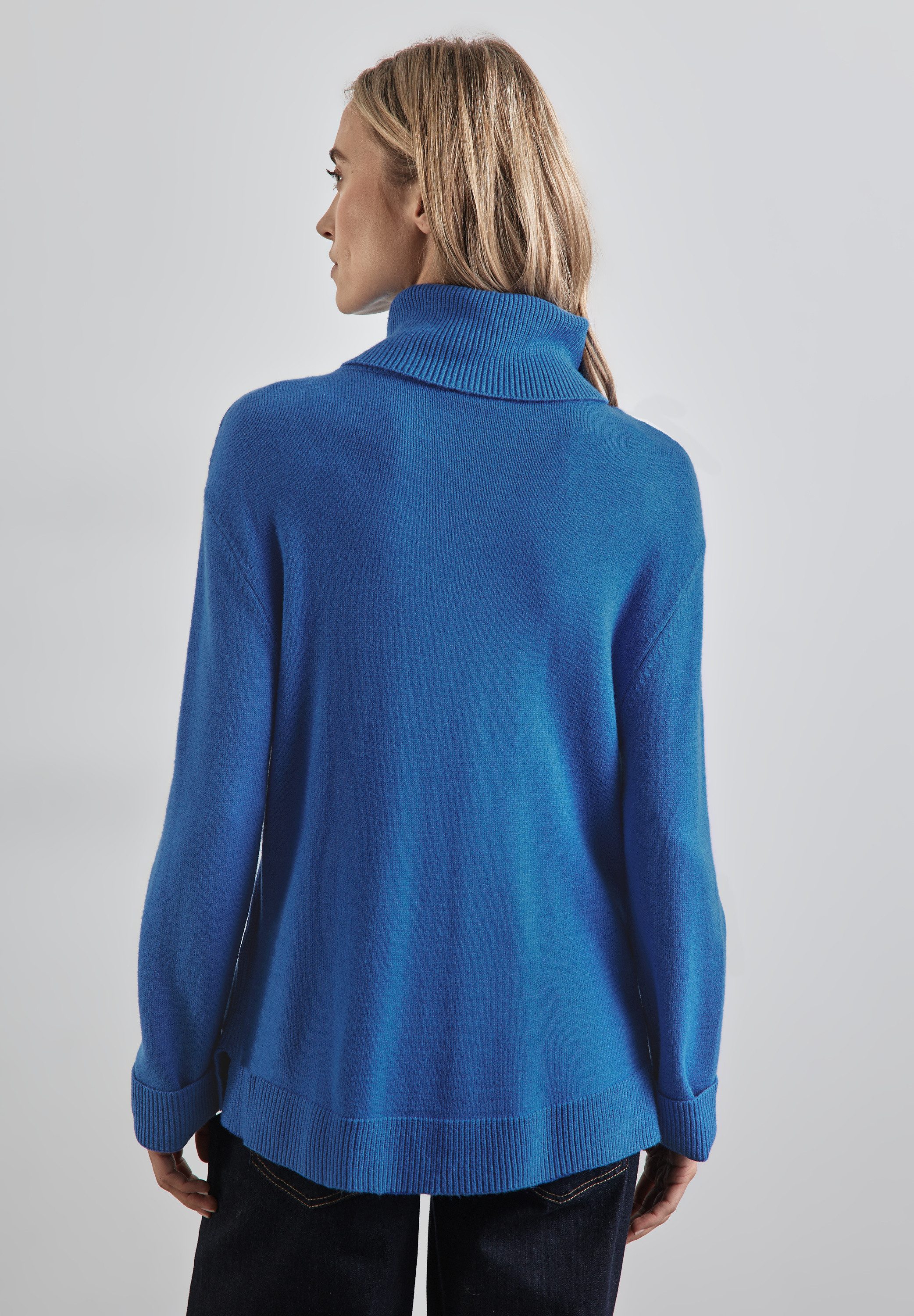 STREET ONE Rollkragenpullover, mit Knopf Details günstig online kaufen