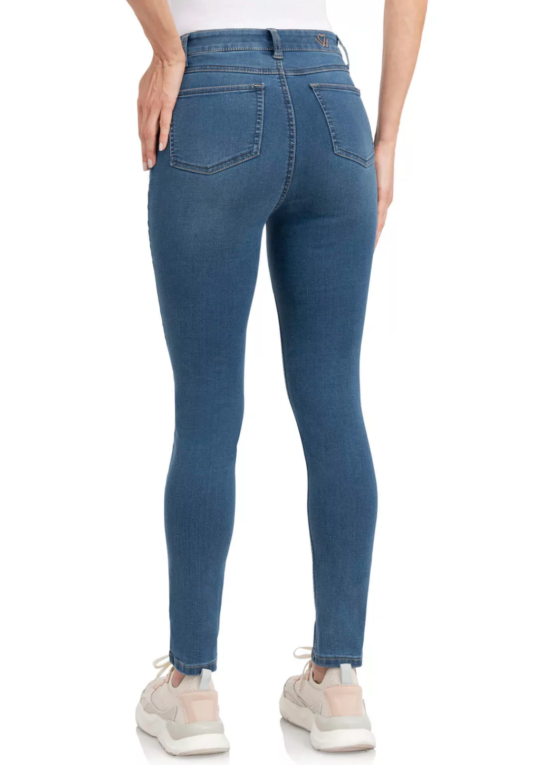 wonderjeans High-waist-Jeans Hoch geschnitten mit leicht verkürztem Bein günstig online kaufen