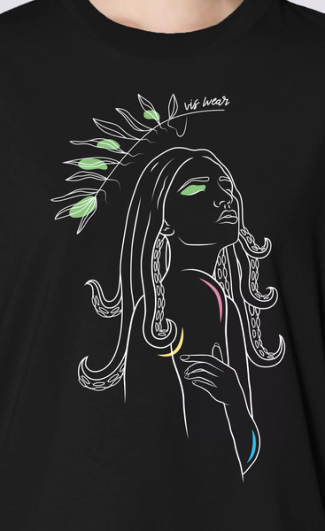 Göttin Des Meeres, Damen Premium T-shirt Aus Bio Baumwolle Print günstig online kaufen