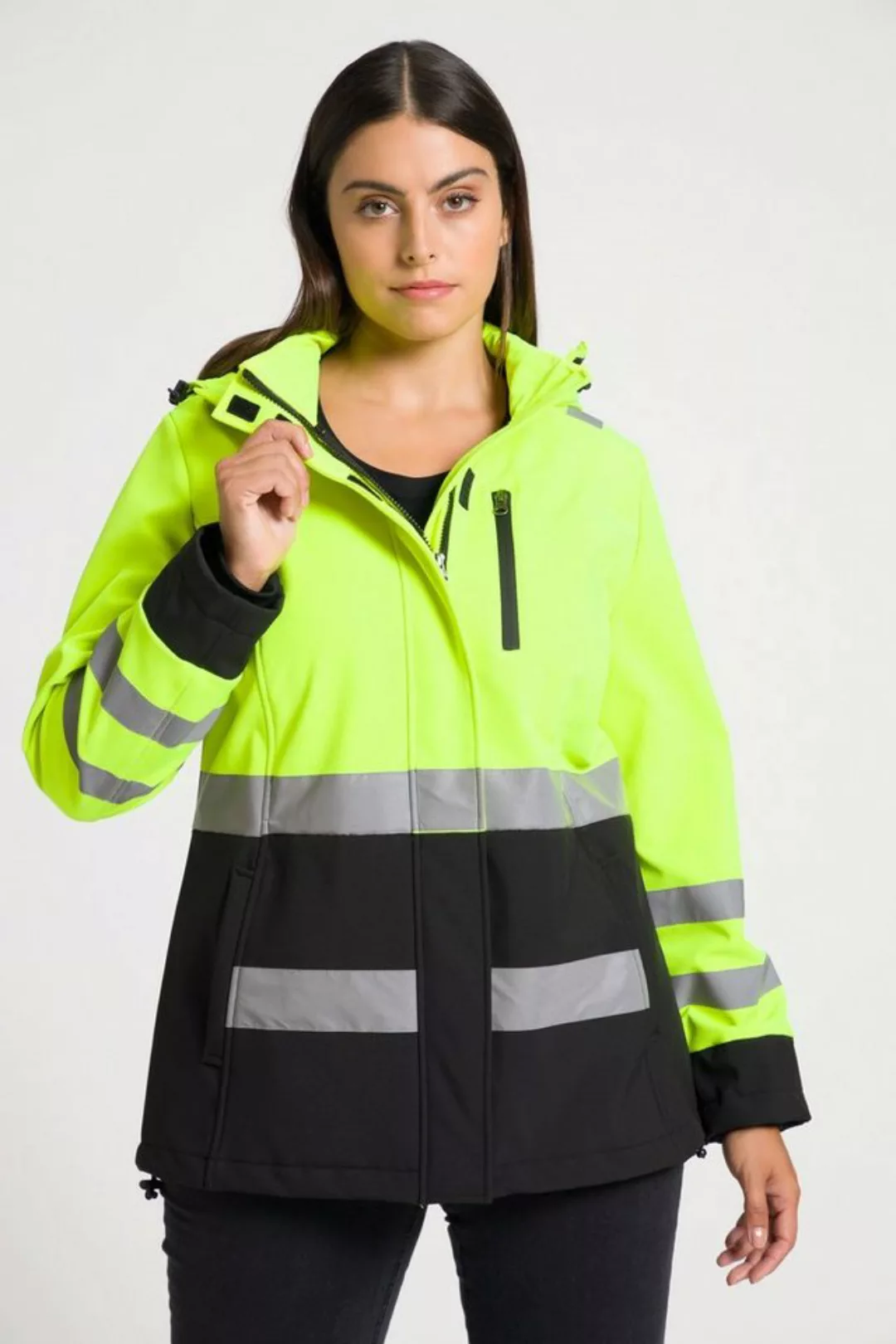 Ulla Popken Softshelljacke HYPRAR Softshelljacke wasserabweisend atmungsakt günstig online kaufen