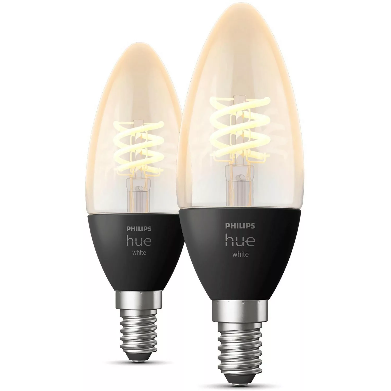 Philips Hue LED-Kerze Filament White E14 4,5W 2er günstig online kaufen