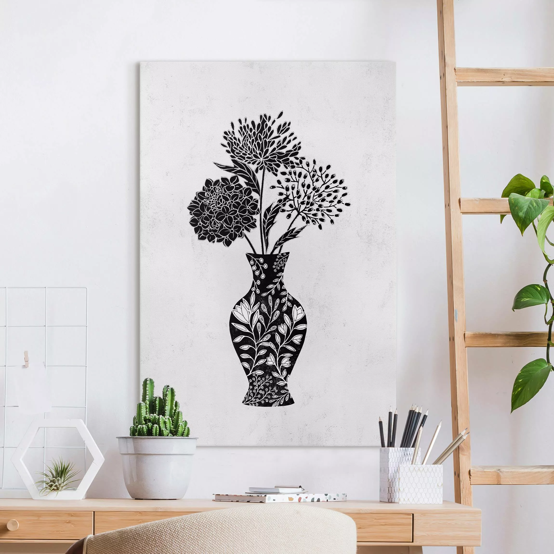 Leinwandbild Vase V günstig online kaufen